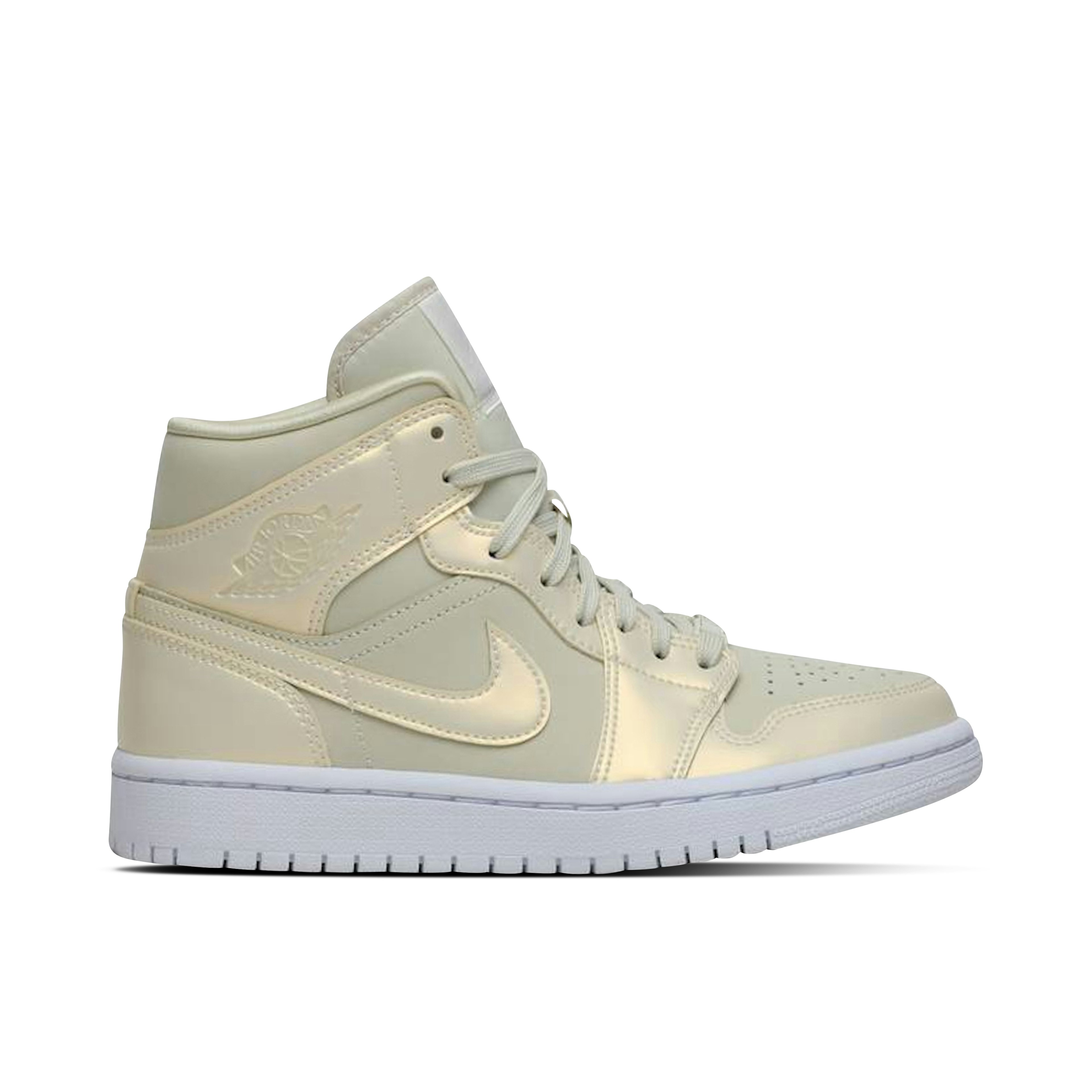 Air Jordan 1 Mid Goose Feather Yellow Femme