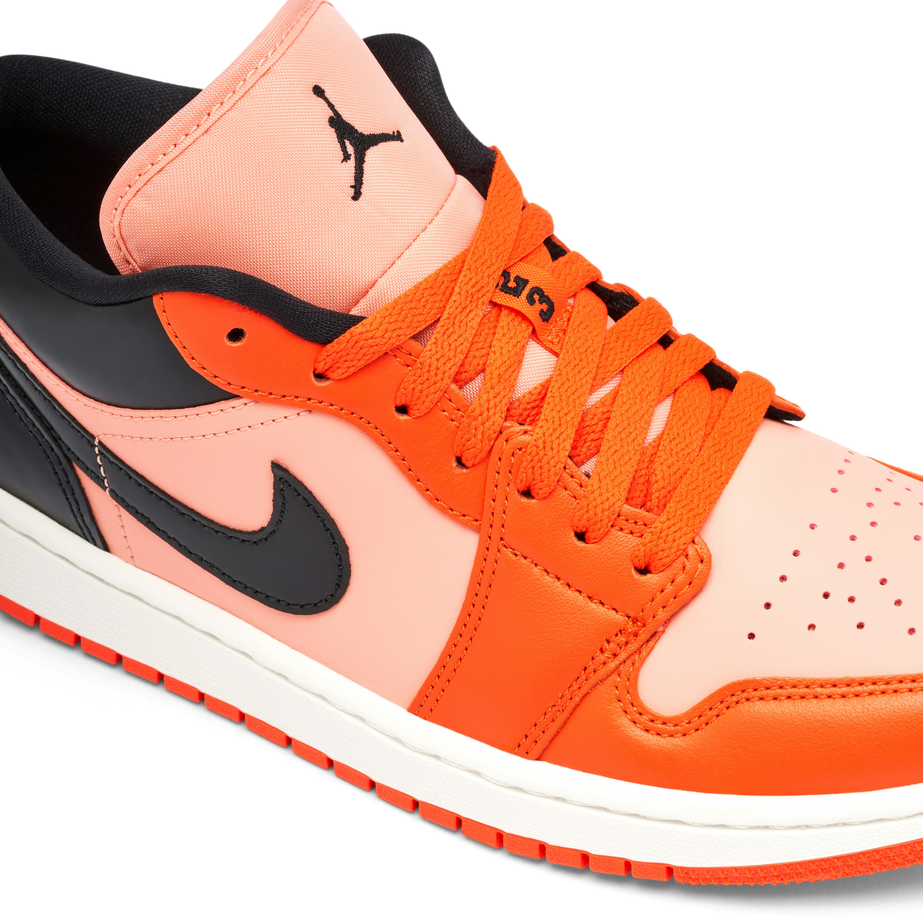 Air Jordan 1 Low Orange Black Femme