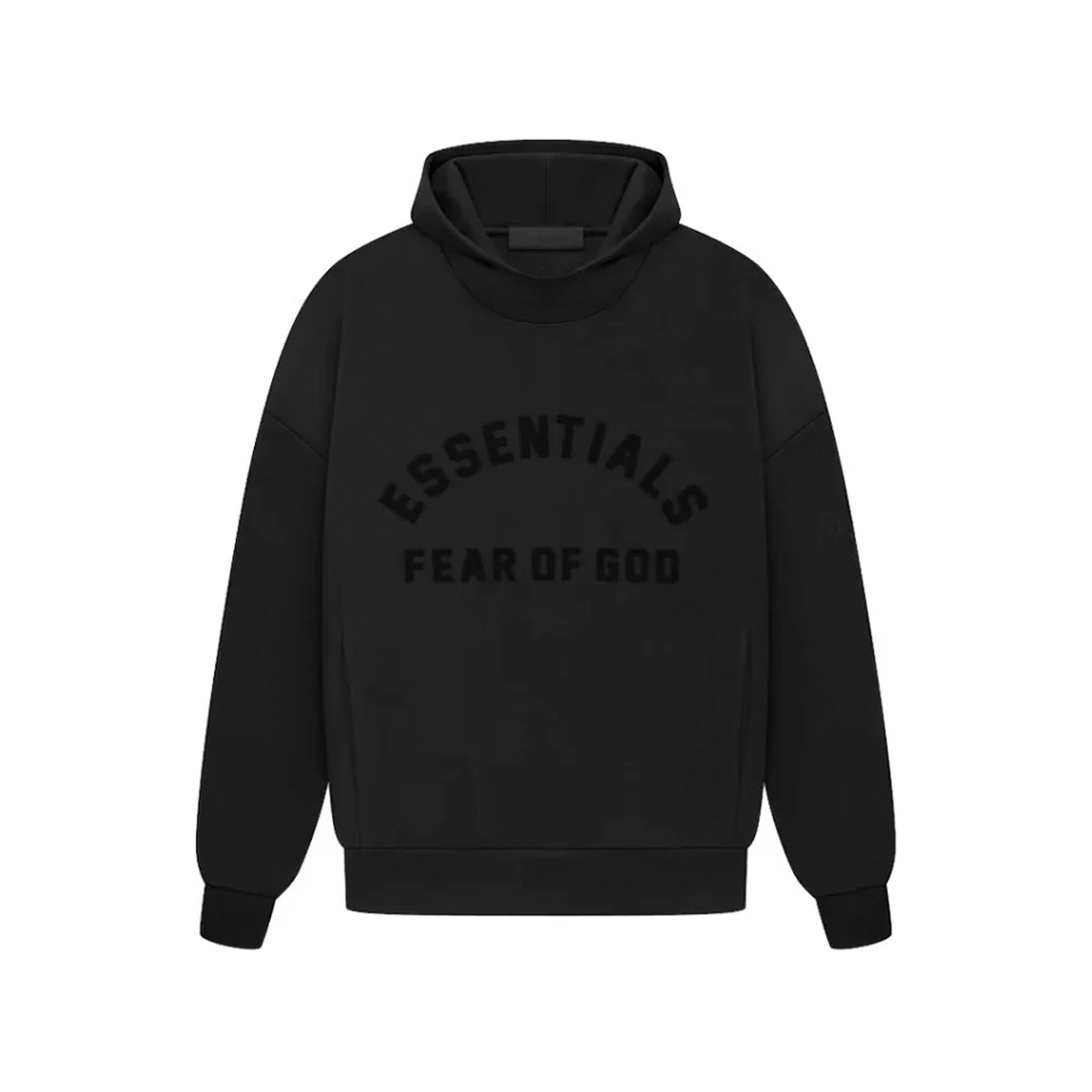 Fear of God Essentials Arch Logo Hoodie Jet Black