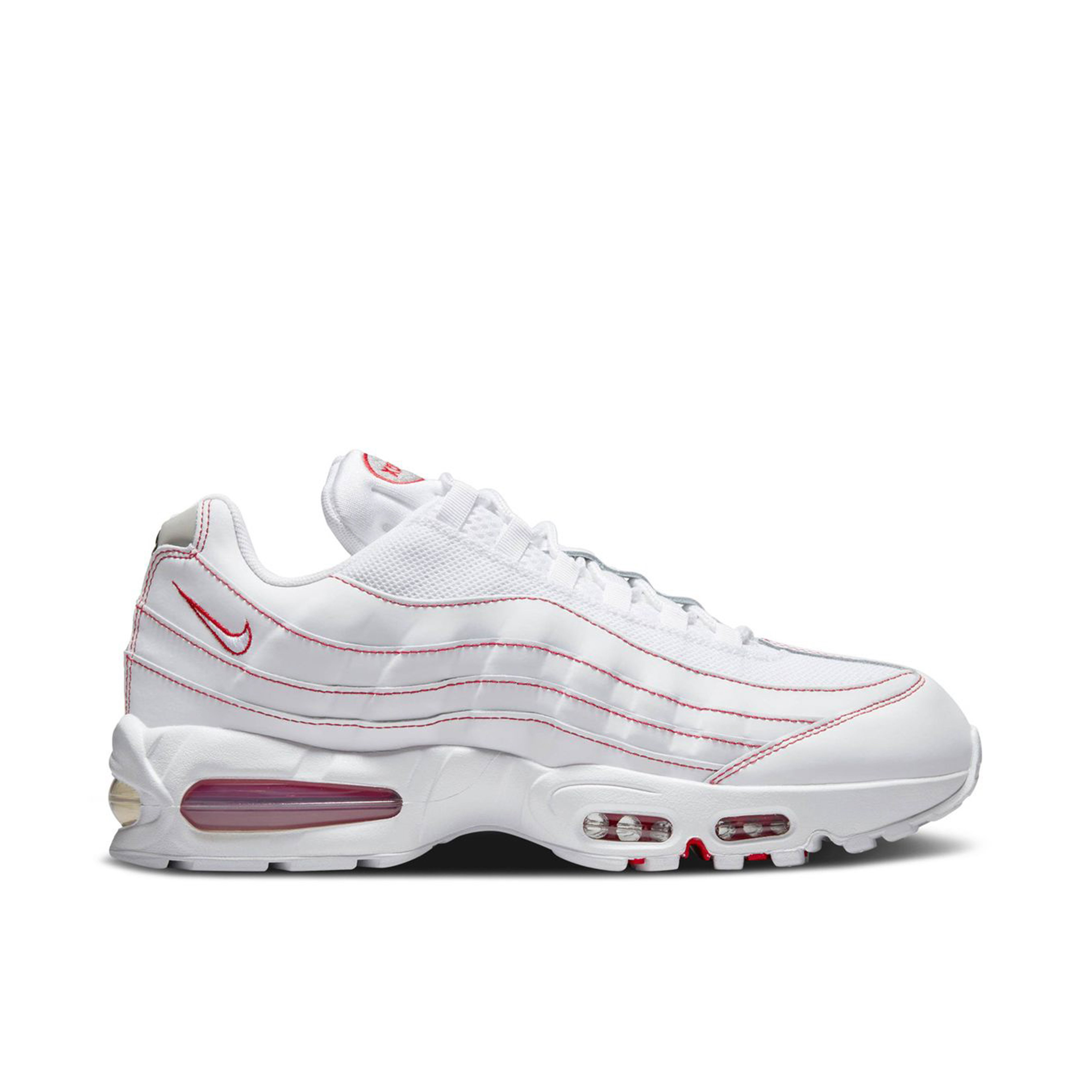 ✔️New✔️ NIKE Air Max 95 OG Big Bubble White University Red Nike Air Max 95 OG White University Red Big Bubble IB7936  main image 2