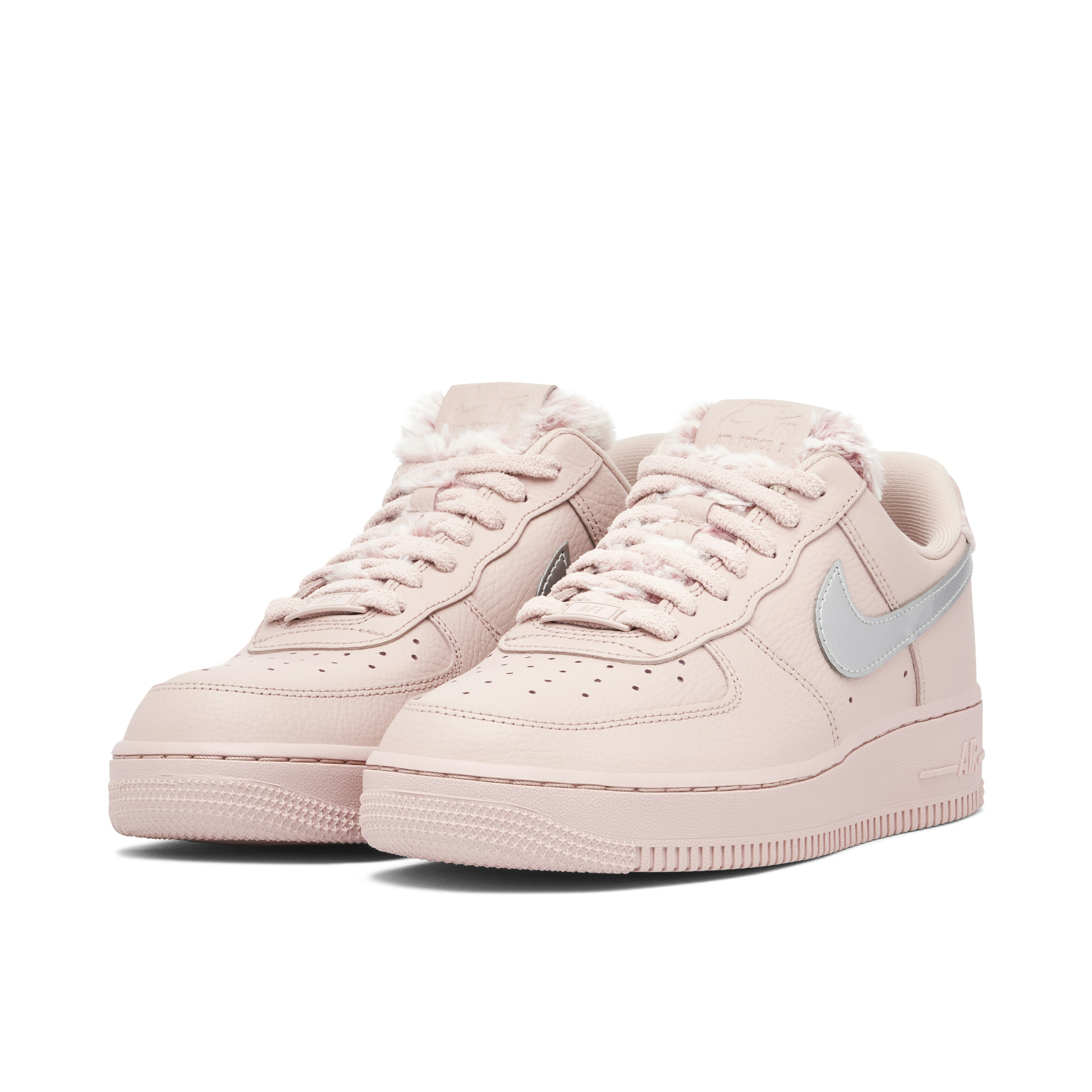 Nike Air Force 1 Pink Sherpa Femme