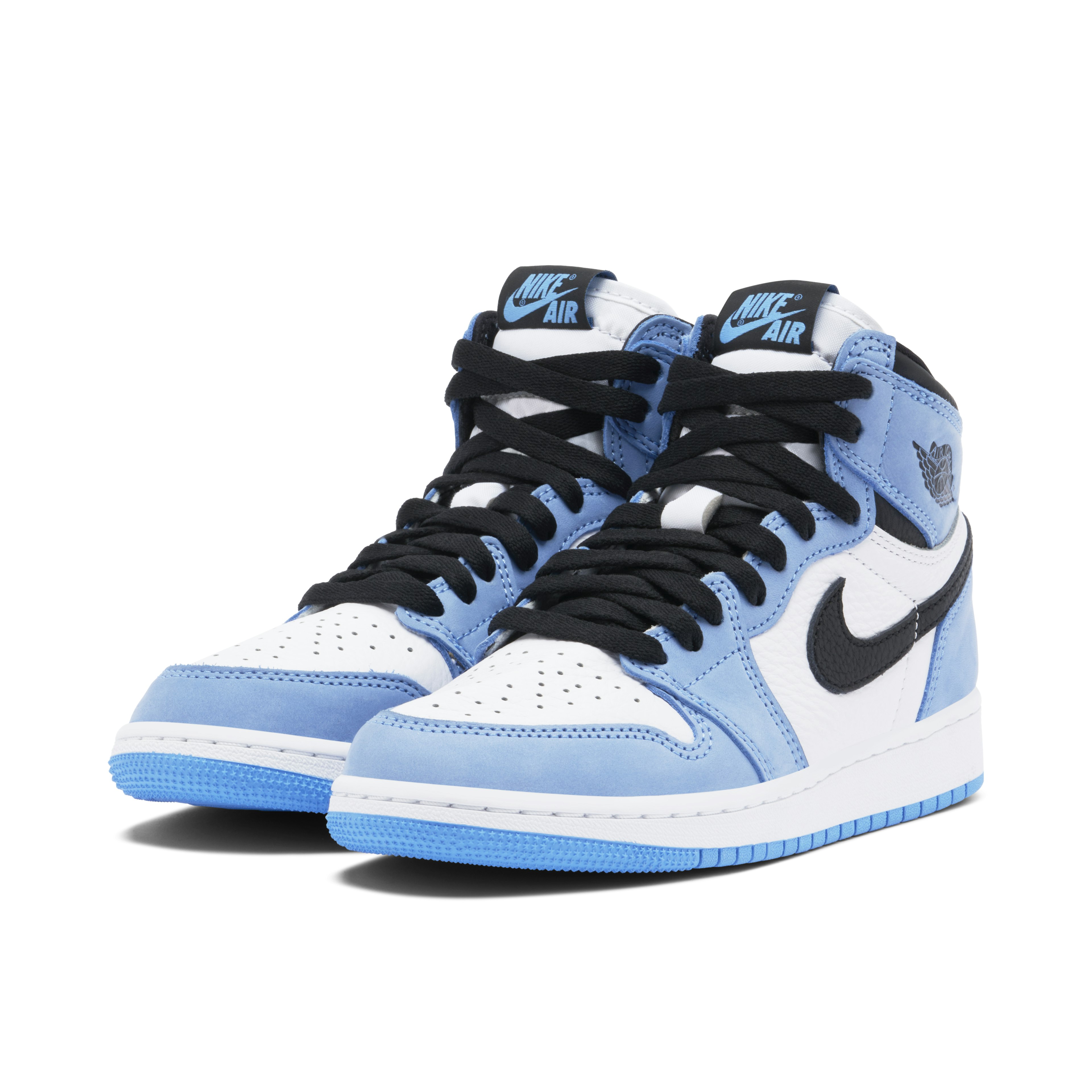 Air Jordan 1 Retro High White University Blue Black GS