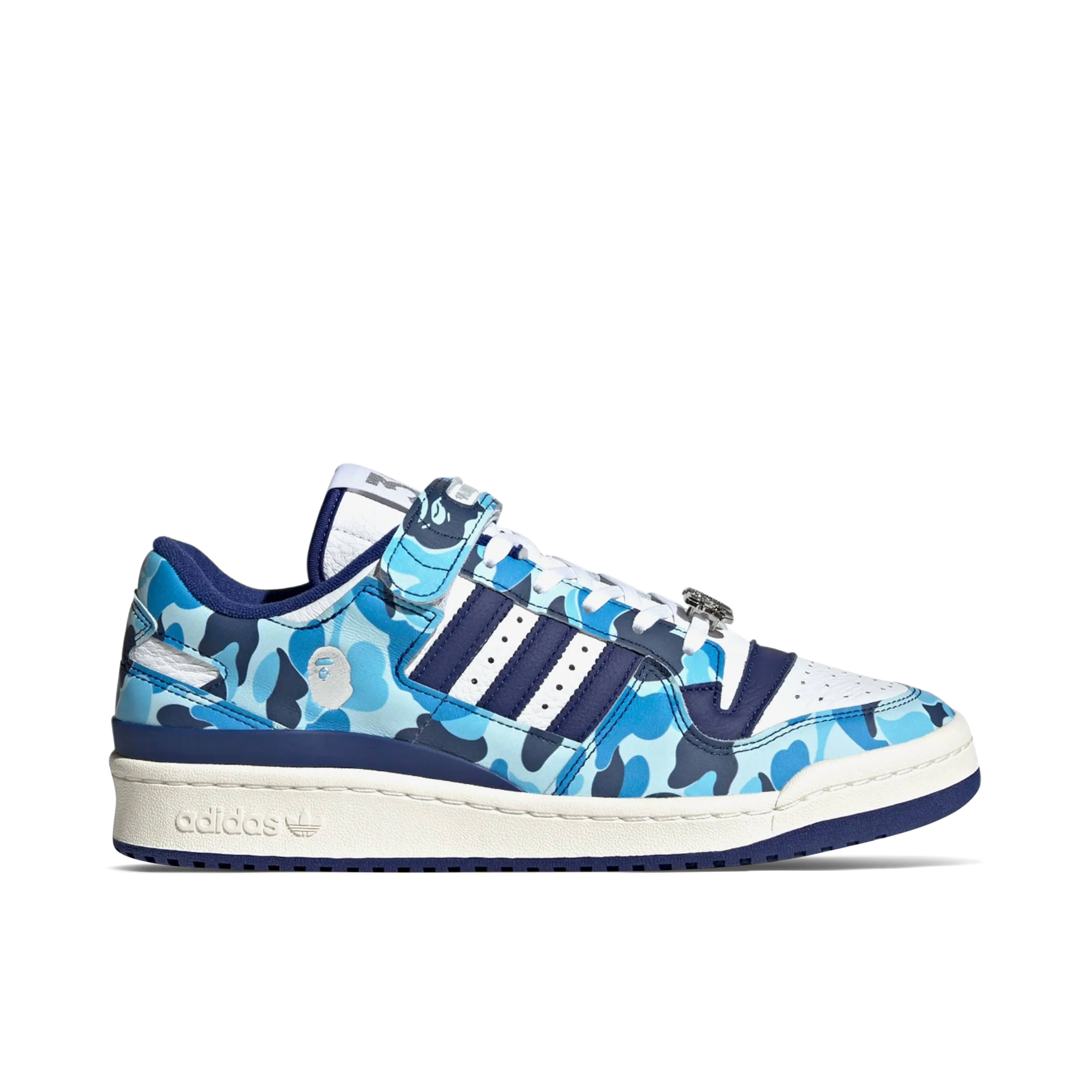 adidas Forum Low x BAPE 30th Anniversary Blue | ID4772 | Laced