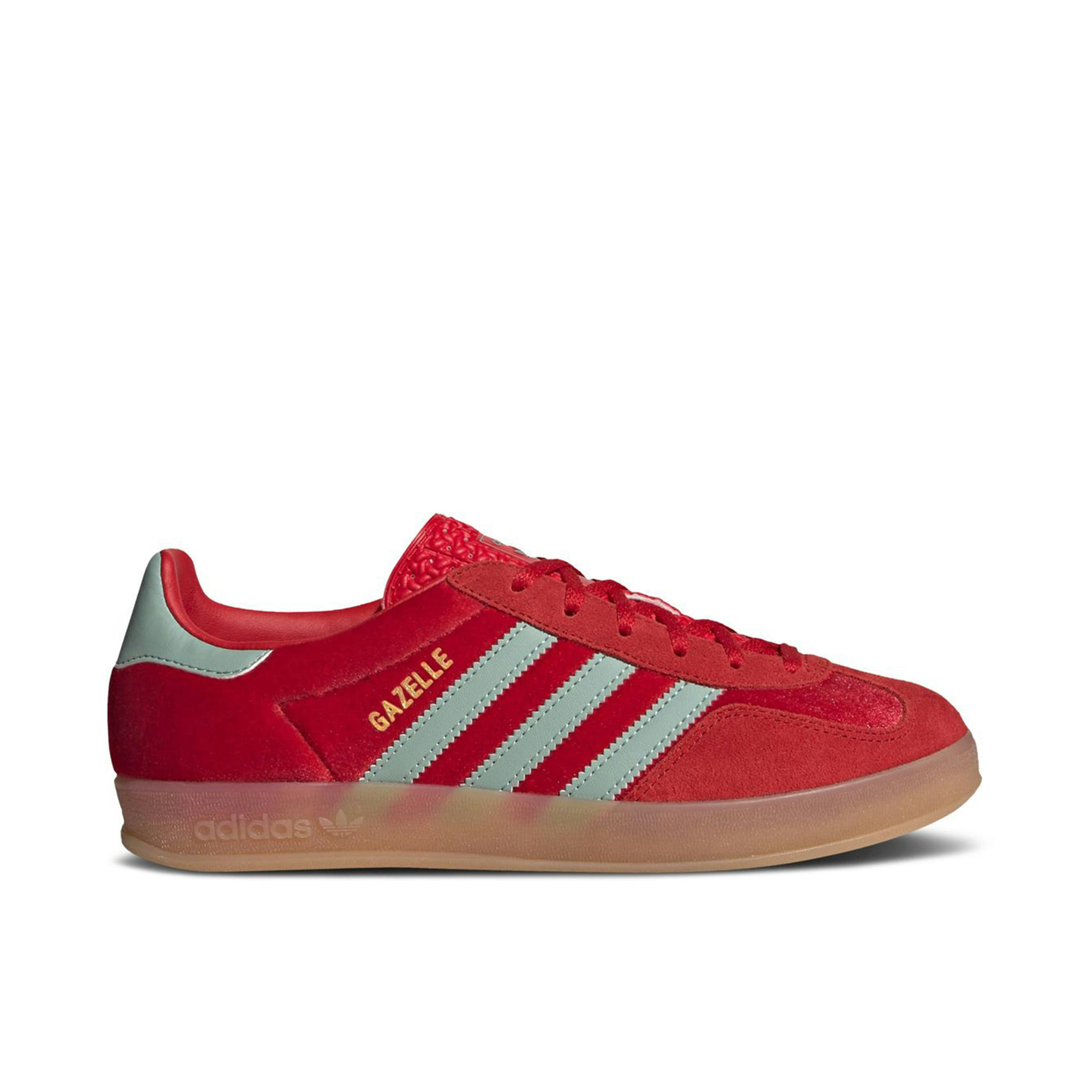 Adidas Gazelle Indoor Better Scarlet Hazy Green Womens