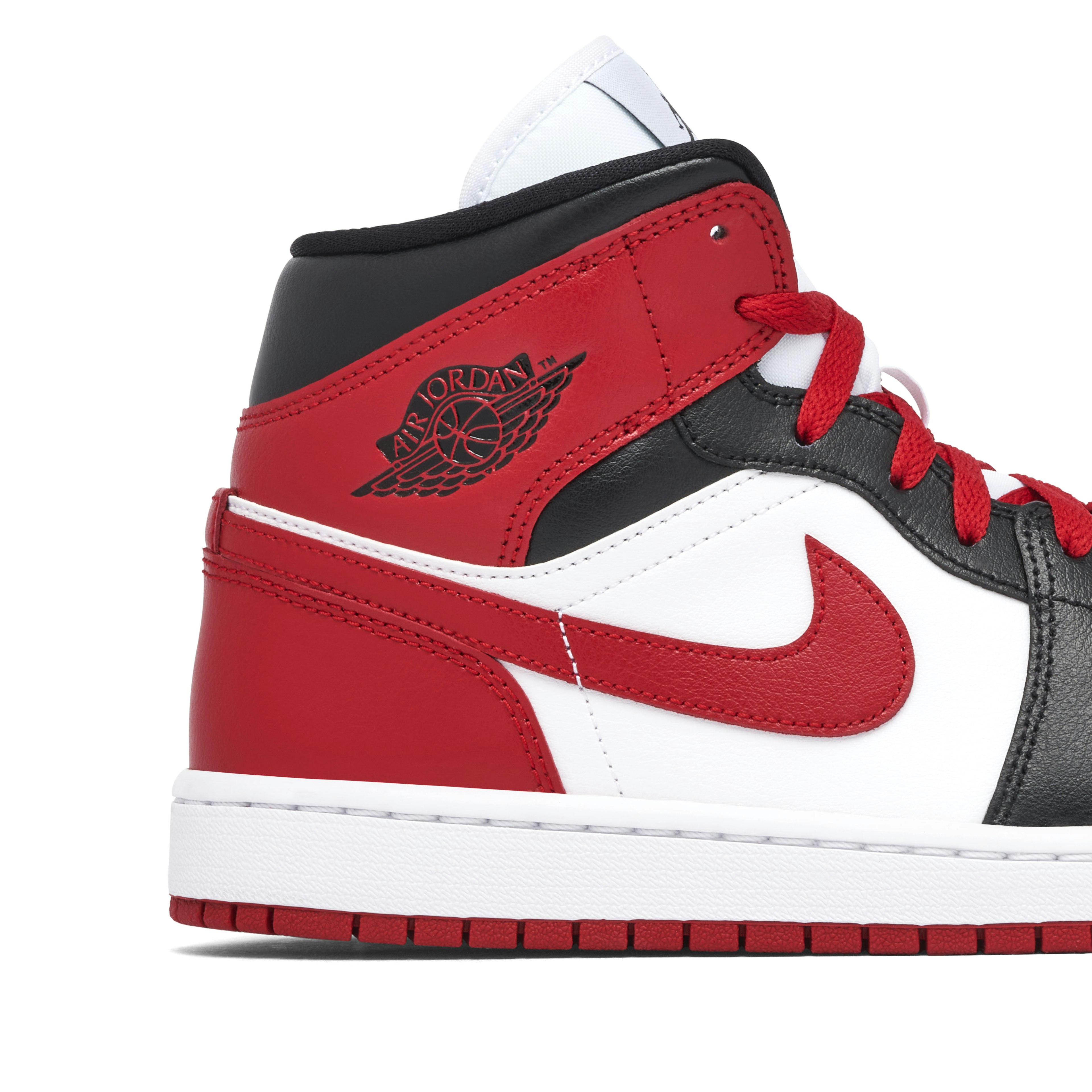 Air Jordan 1 Mid Alternate Bred Toe Femme