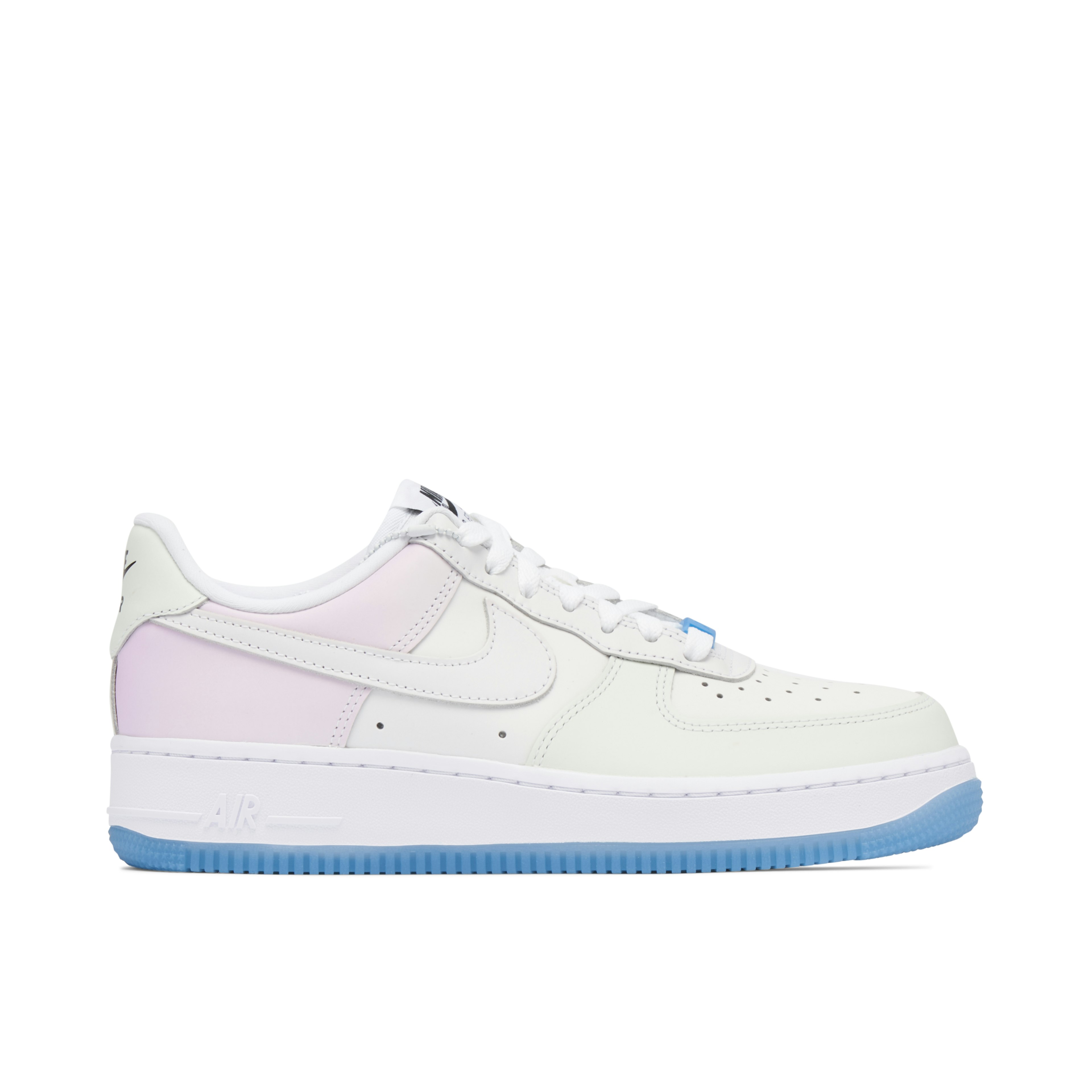 Air Force 1 Low UV Reactive Swoosh White Blue Pink für Damen