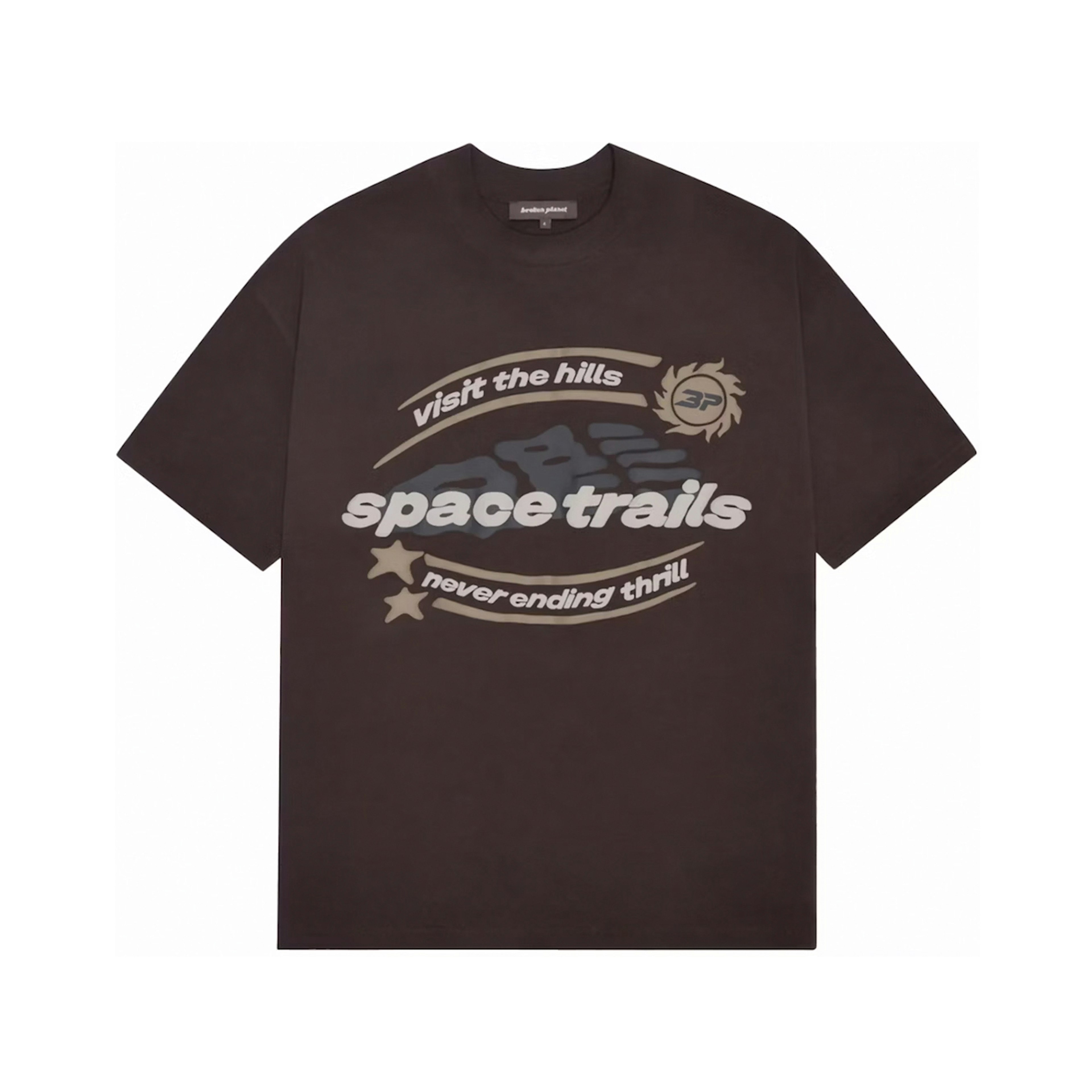 Broken Planet Space Trials T-Shirt Mocha Brown