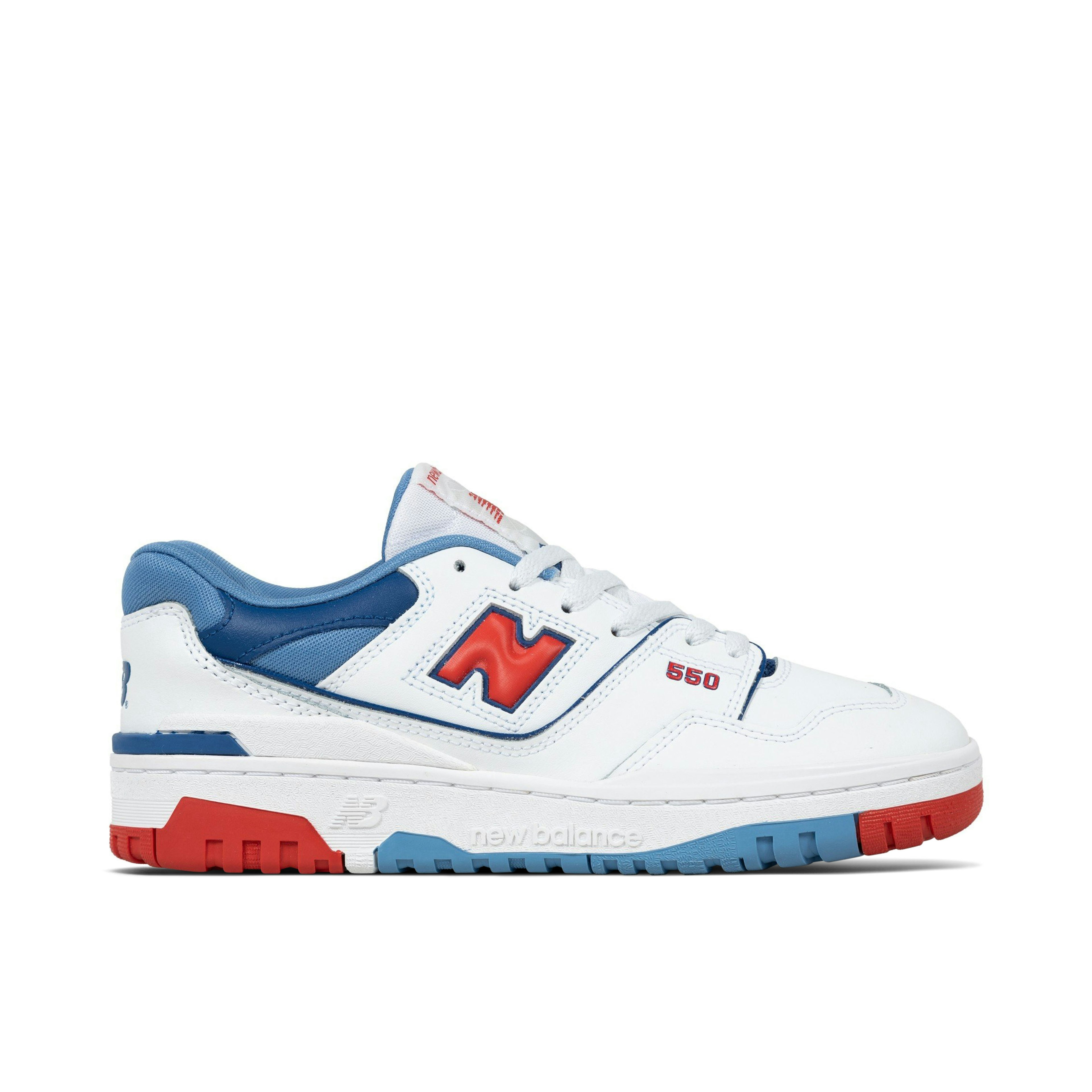 New Balance 550 White Blue Red GS