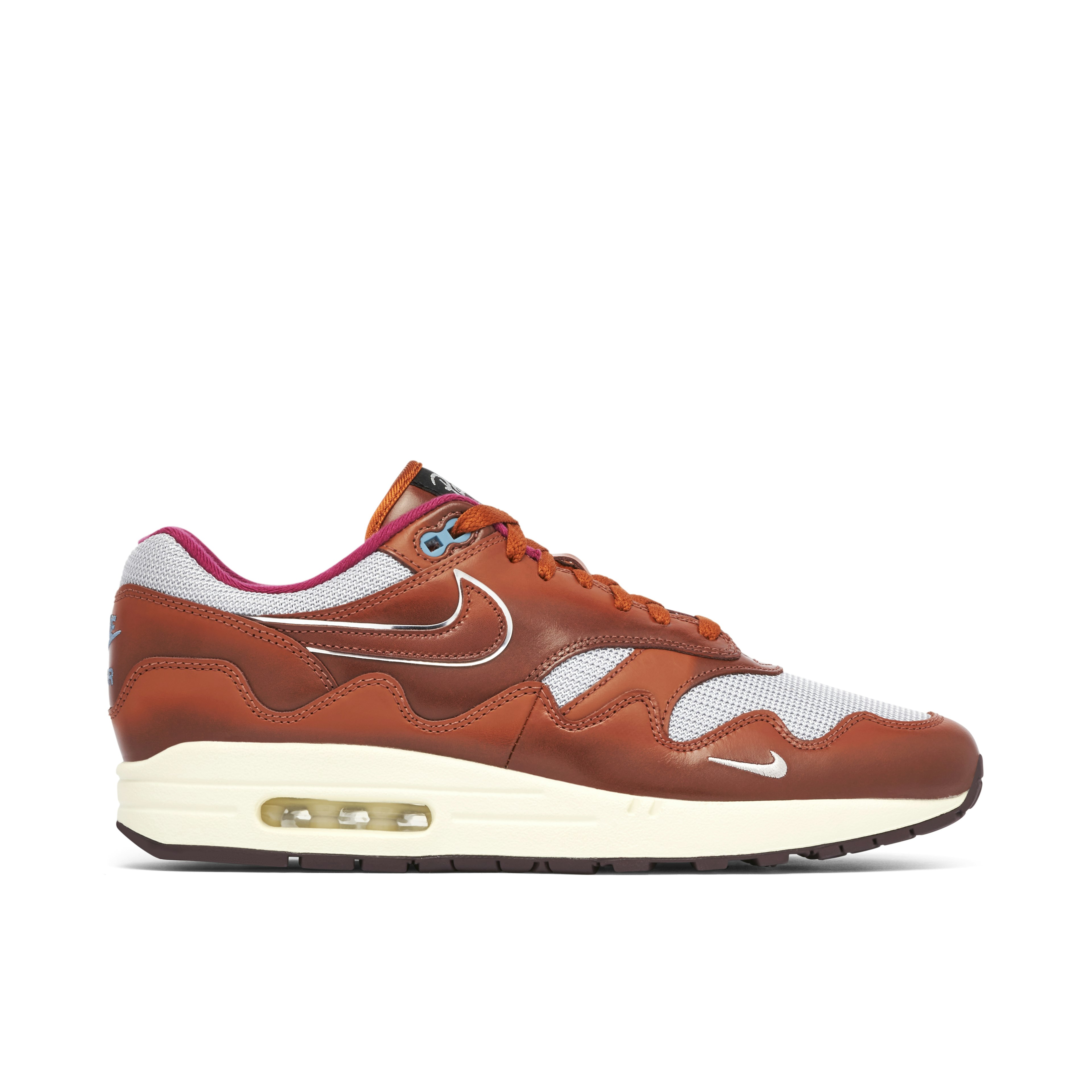 Passen de Air Max 90 s goed bij de maat x Patta Dark Russet Brown