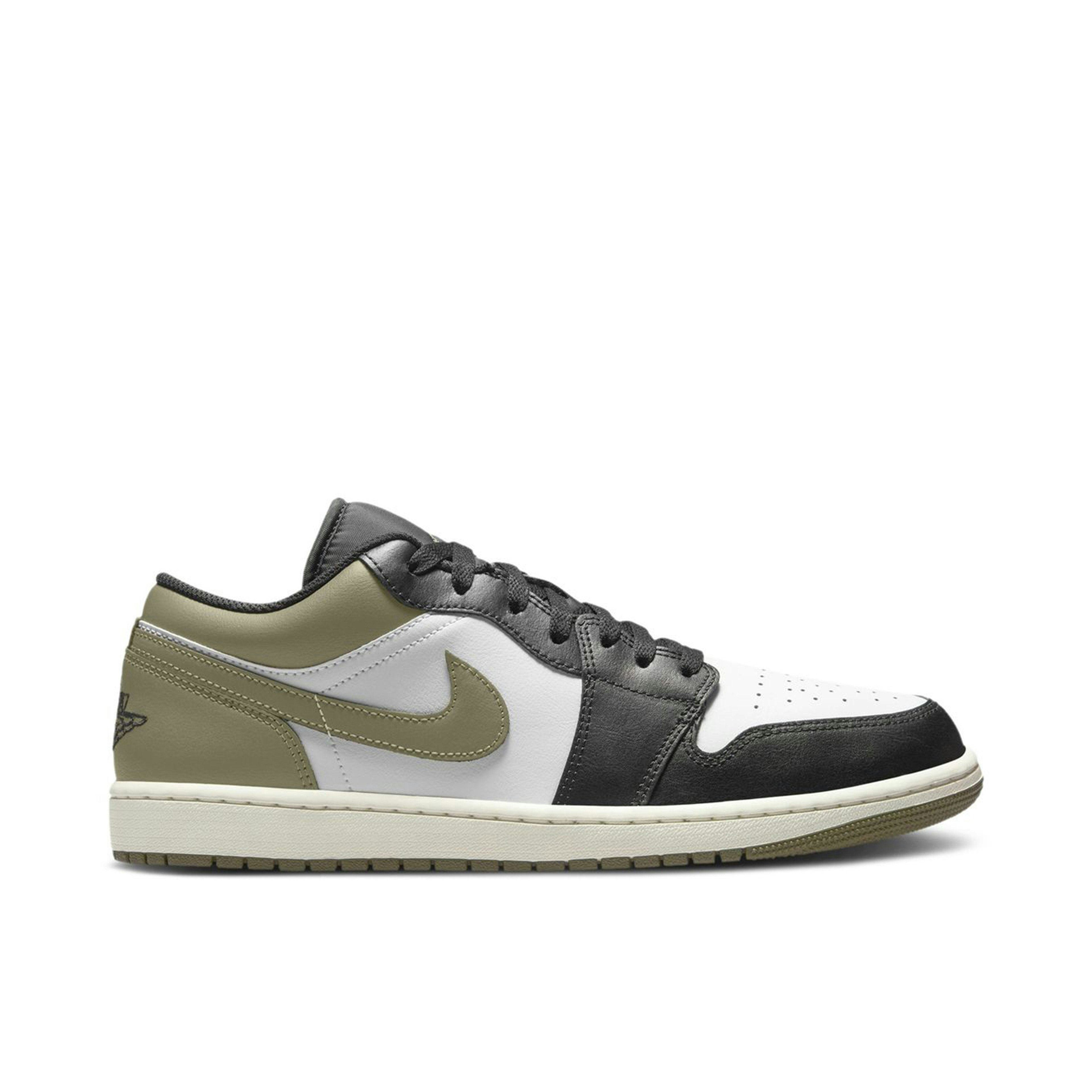 Air Jordan 1 Low Black Toe Medium Olive