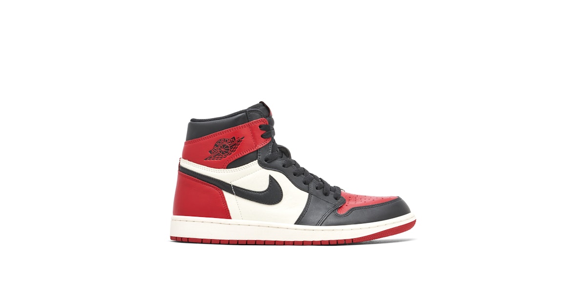 Air Jordan Retro High OG Bred Toe 555088-610 Laced
