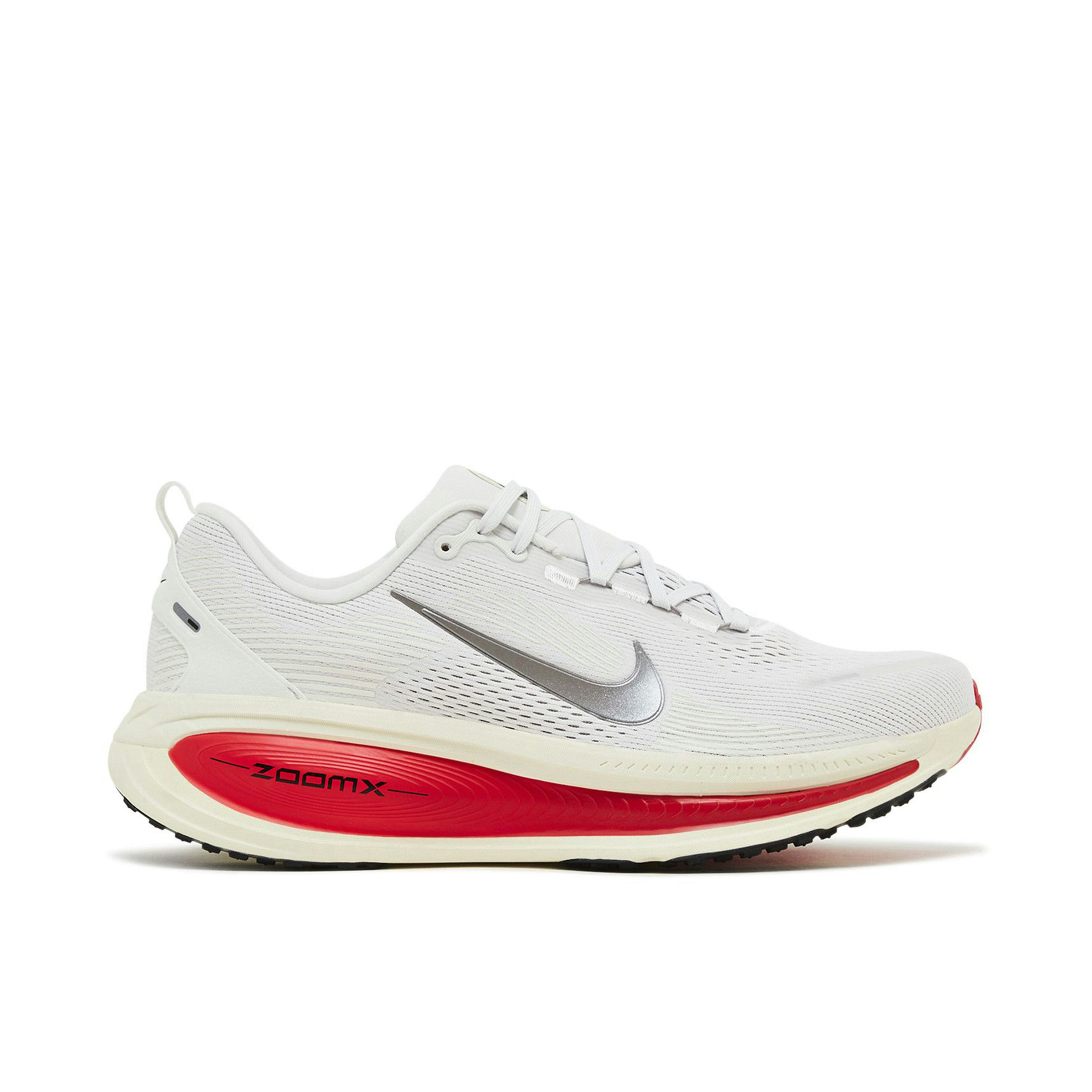 Nike Vomero 18 Platinum Tint Siren Red Light Smoke Grey Metallic Pewter