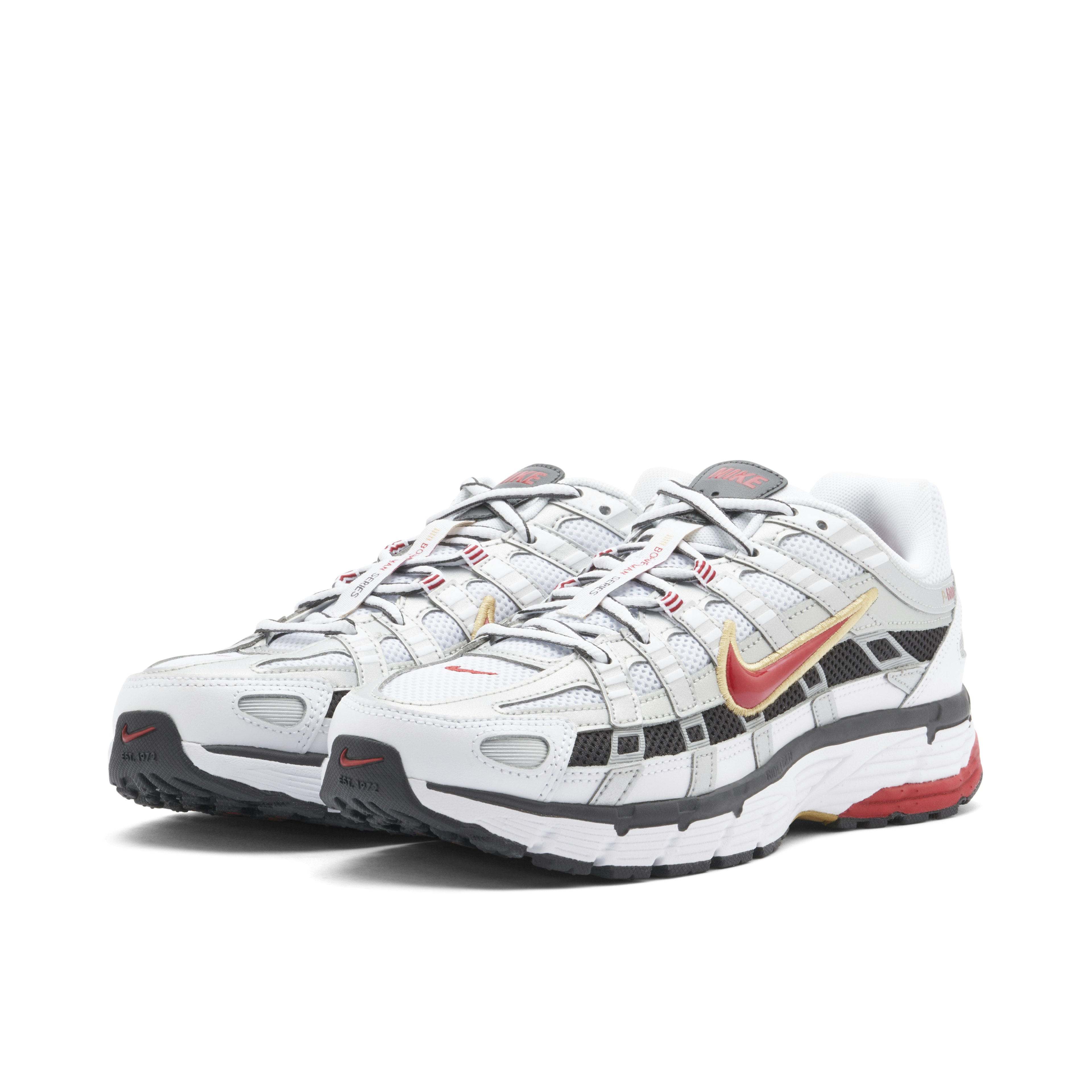 Nike P-6000 White Gold Red Womens