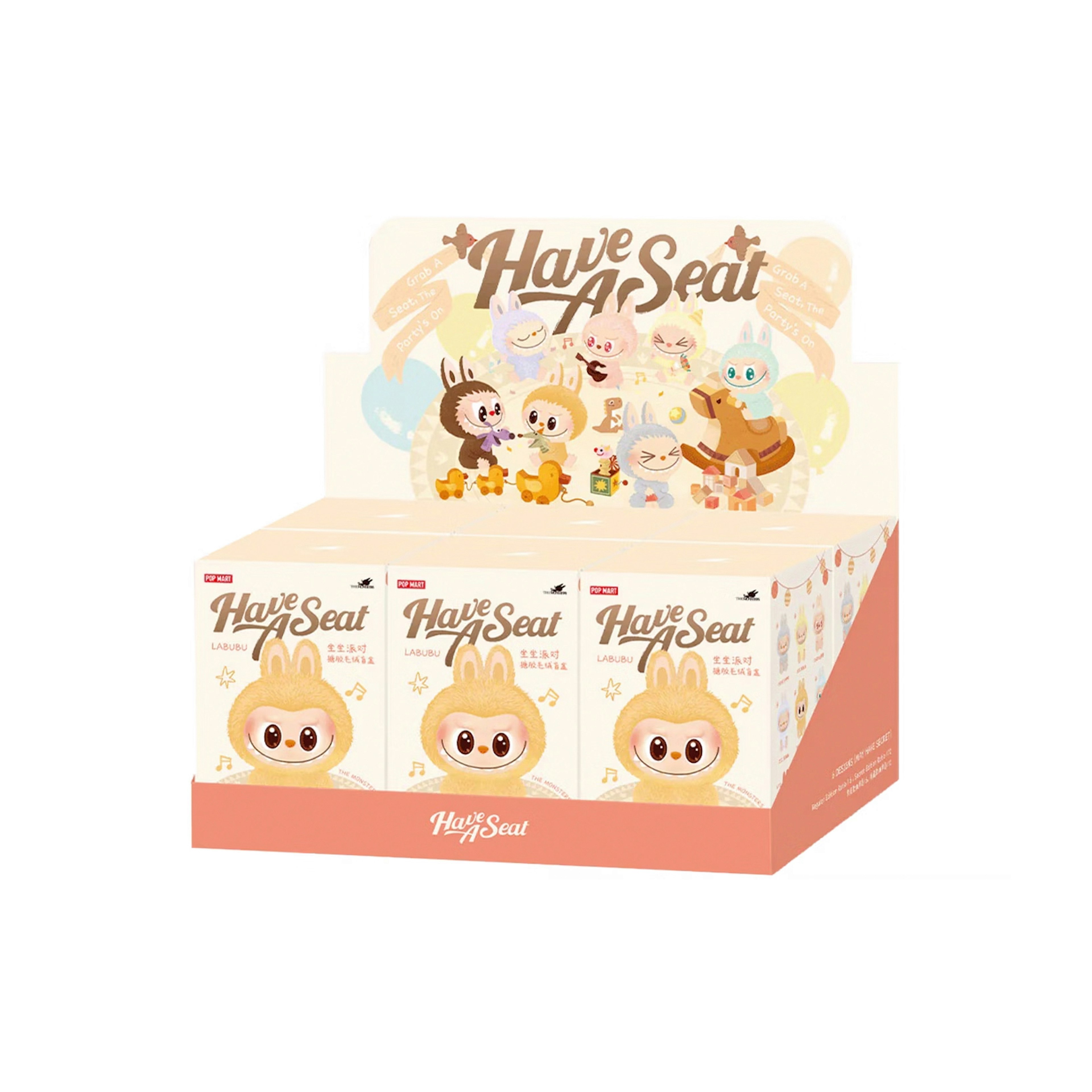 Pop Mart Labubu The Monsters Have a Seat Vinyl Plush Sealed Case (6 Blind Boxes)