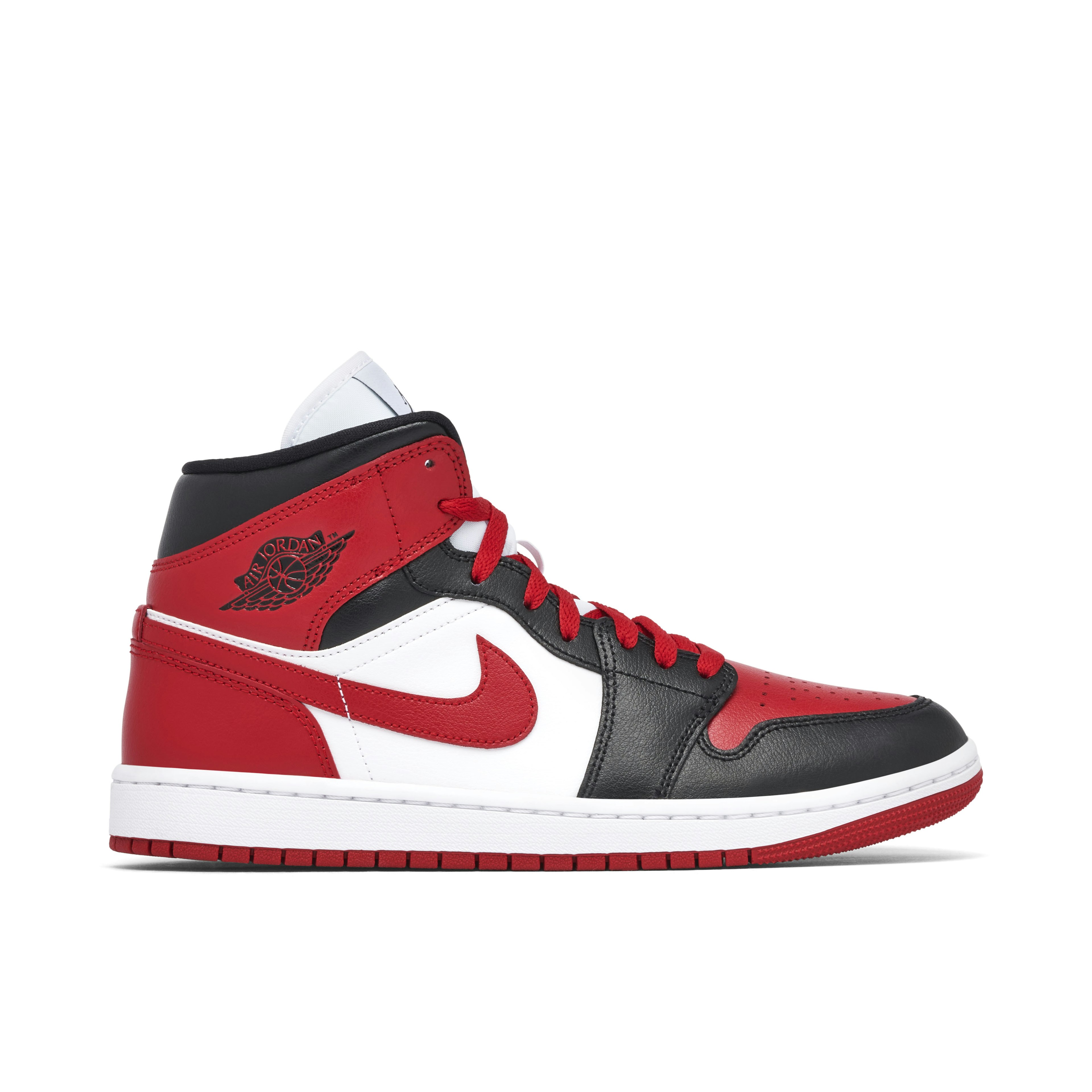 Air Jordan 1 Mid Alternate Bred Toe Womens