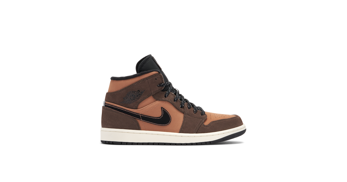 Air Jordan Mid Brown DC7294-200 Laced - Main Image