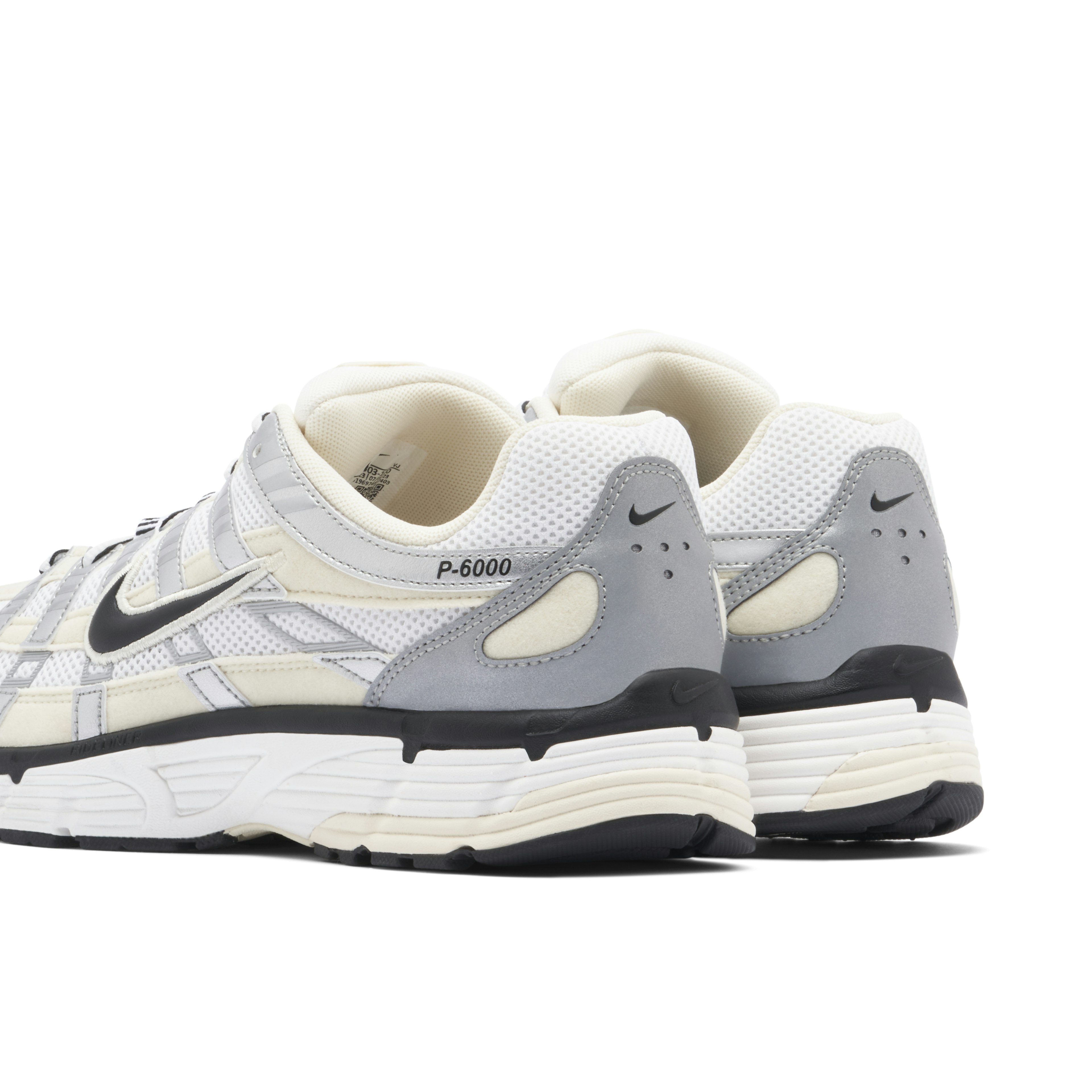 Nike P-6000 Coconut Milk Metallic Silver Womens