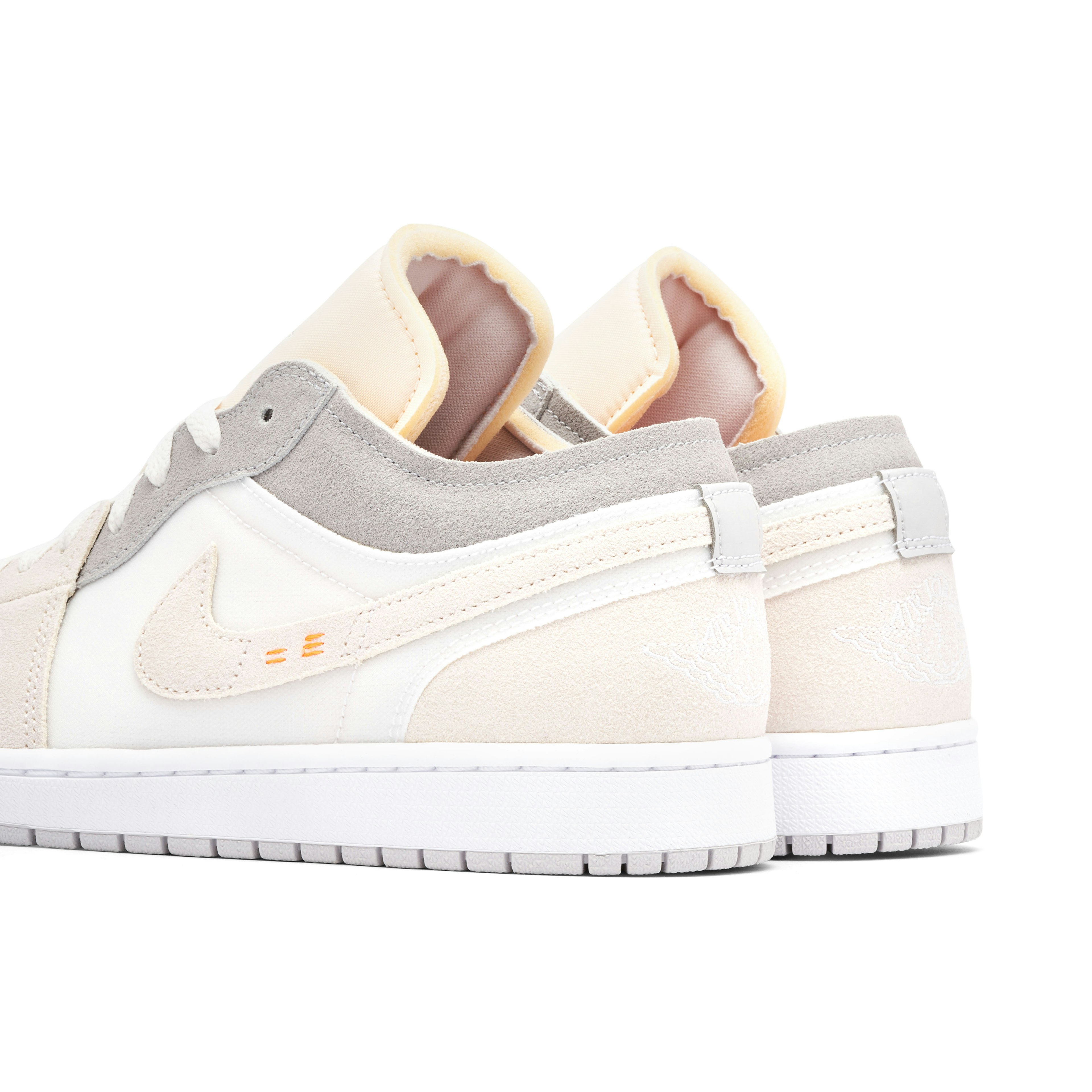 Air Jordan 1 Low Craft Inside Out White Grey