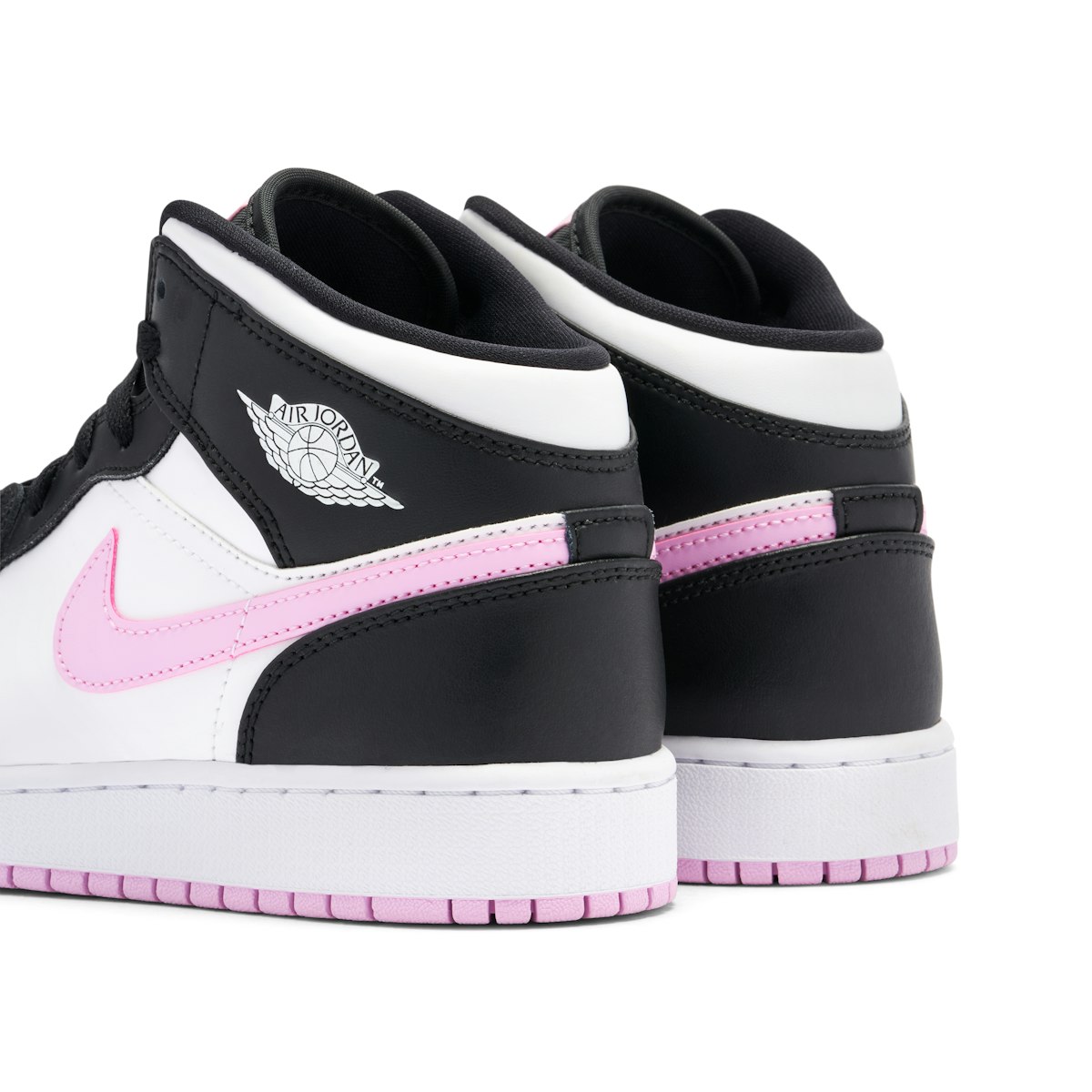 Air Jordan 1 MID GS White Black Light Arctic Pink | 555112-103 | Laced