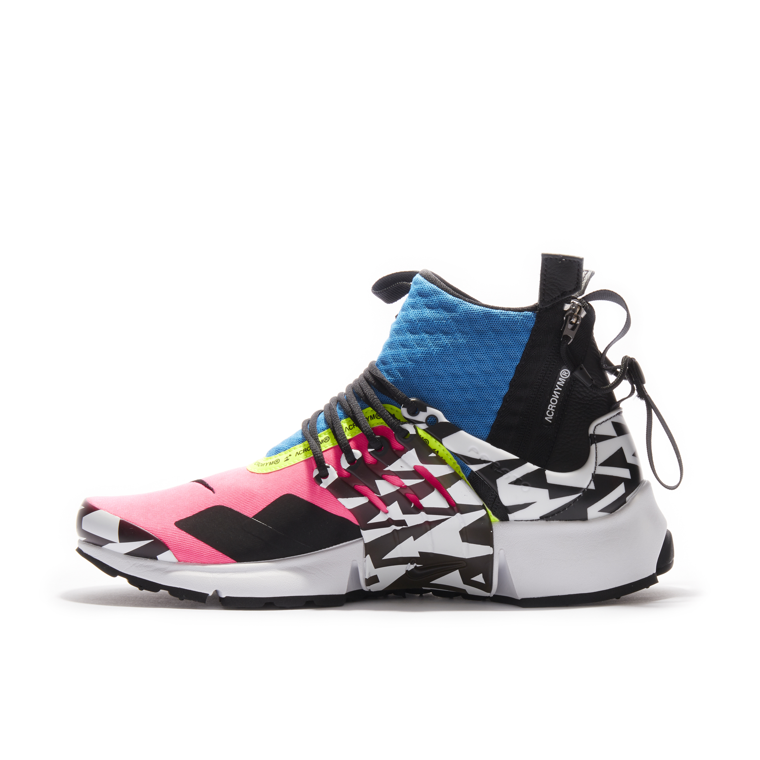 Air Presto Mid Racer Pink x Acronym AH7832 600 Laced