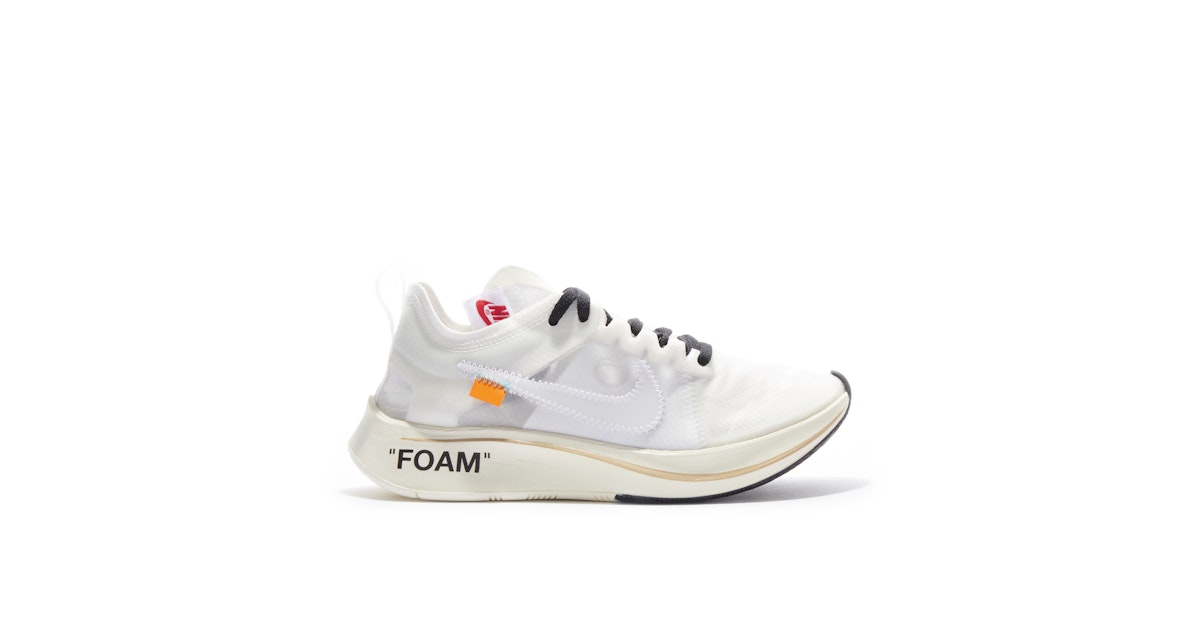 Zoom Fly SP White x Off-White AJ4588-100 Laced