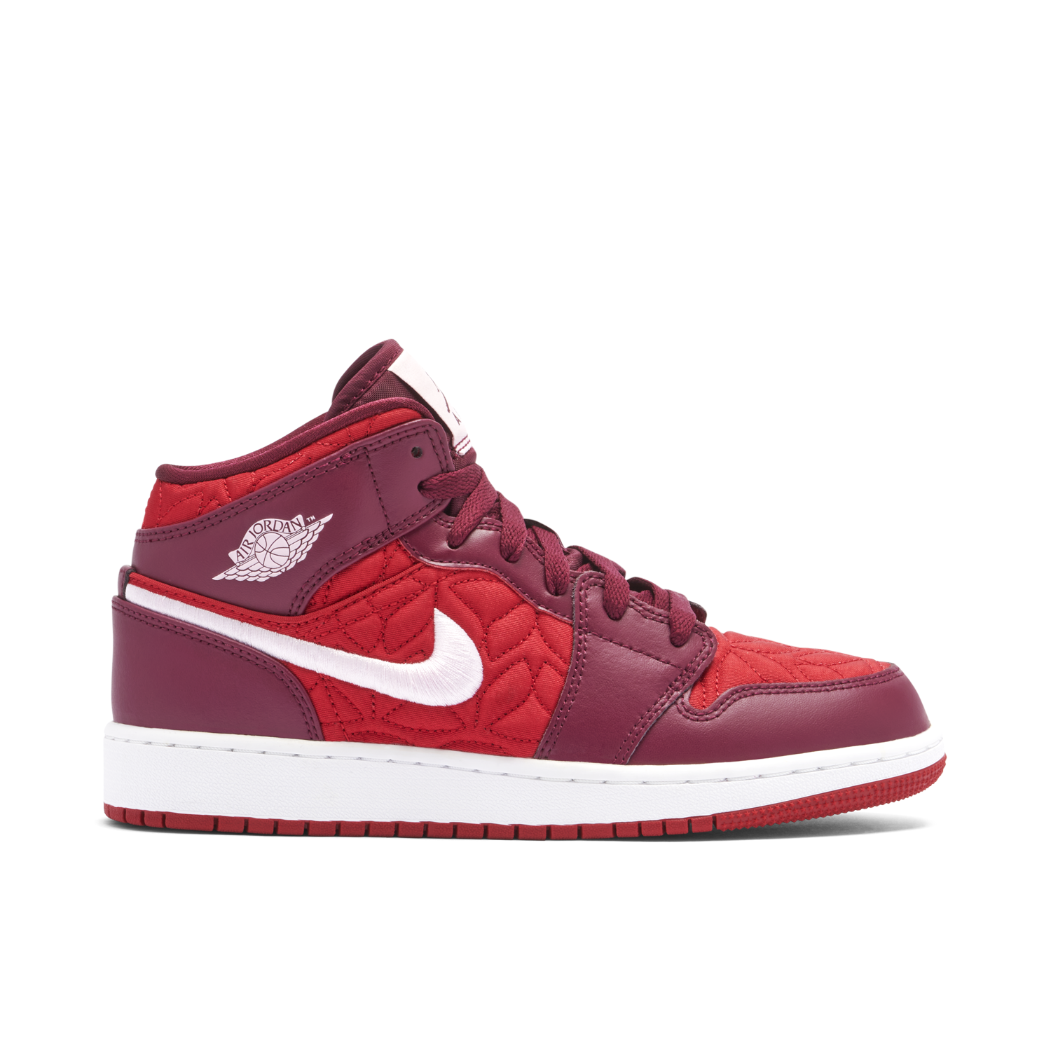 Air Jordan 1 Mid SE Red Quilt GS