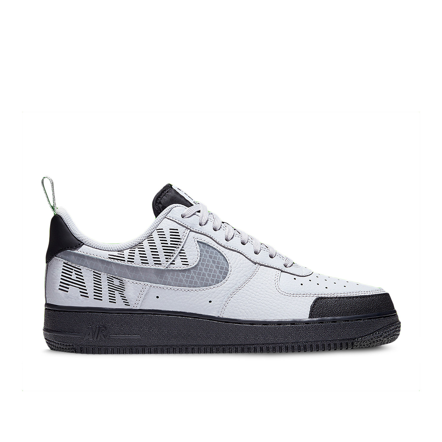 Nike Air Force 1 07 Low LV8 Under Construction Grey Black BQ4421 001 Laced