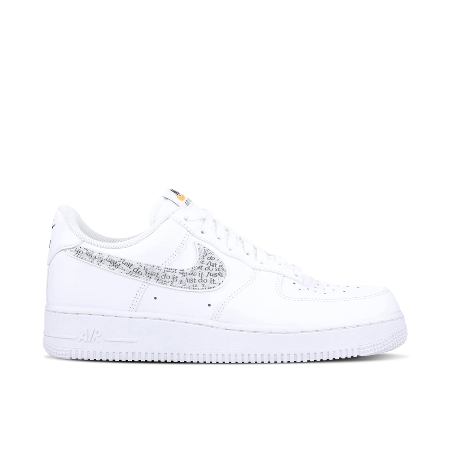 Nike Air Force 1 Low Just Do It White Clear BQ5361 100 Laced