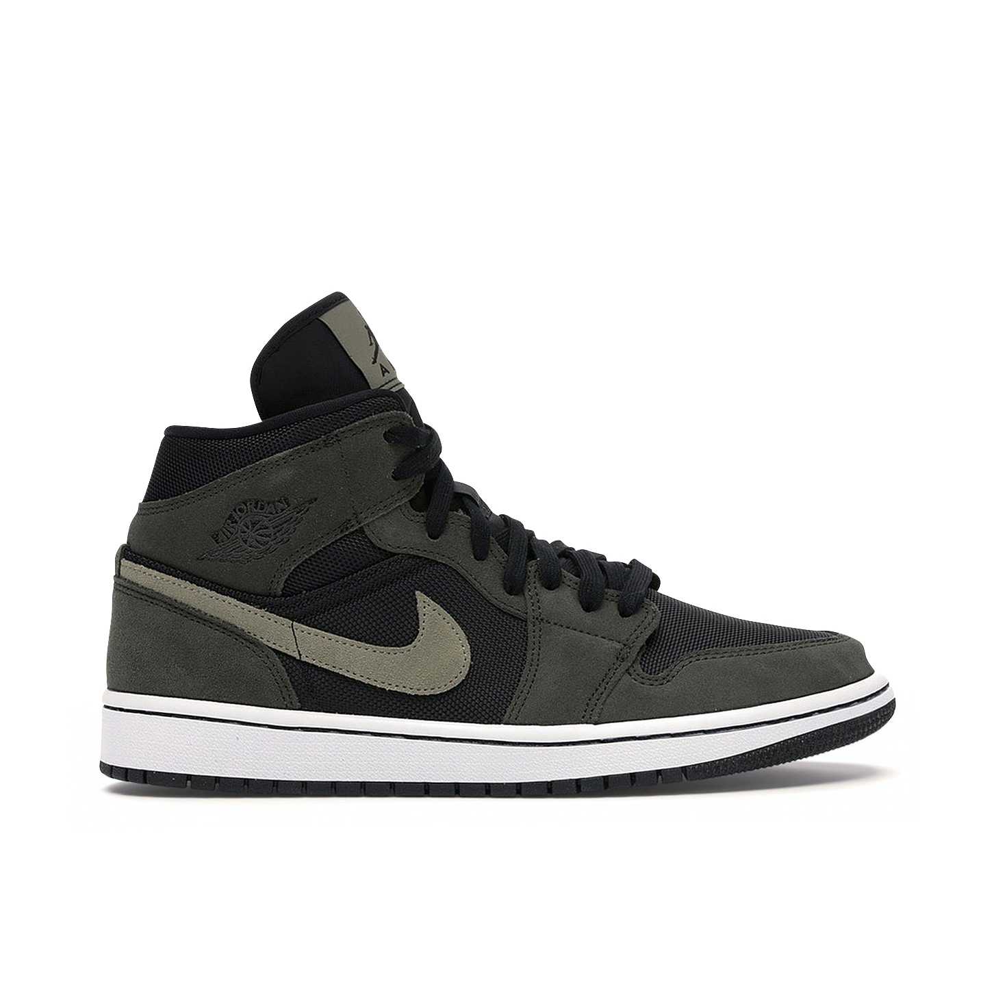 Air jordan 1 mid dark olive best sale