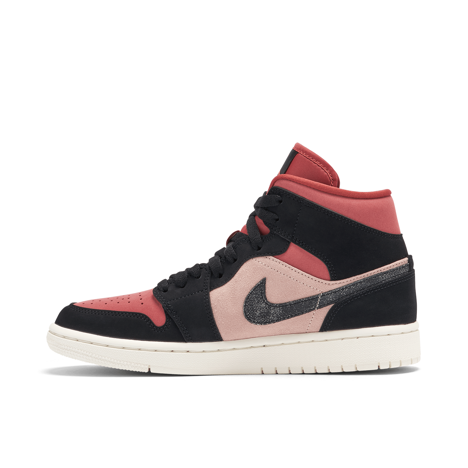 Air Jordan 1 Mid Burgundy Dusty Pink Womens