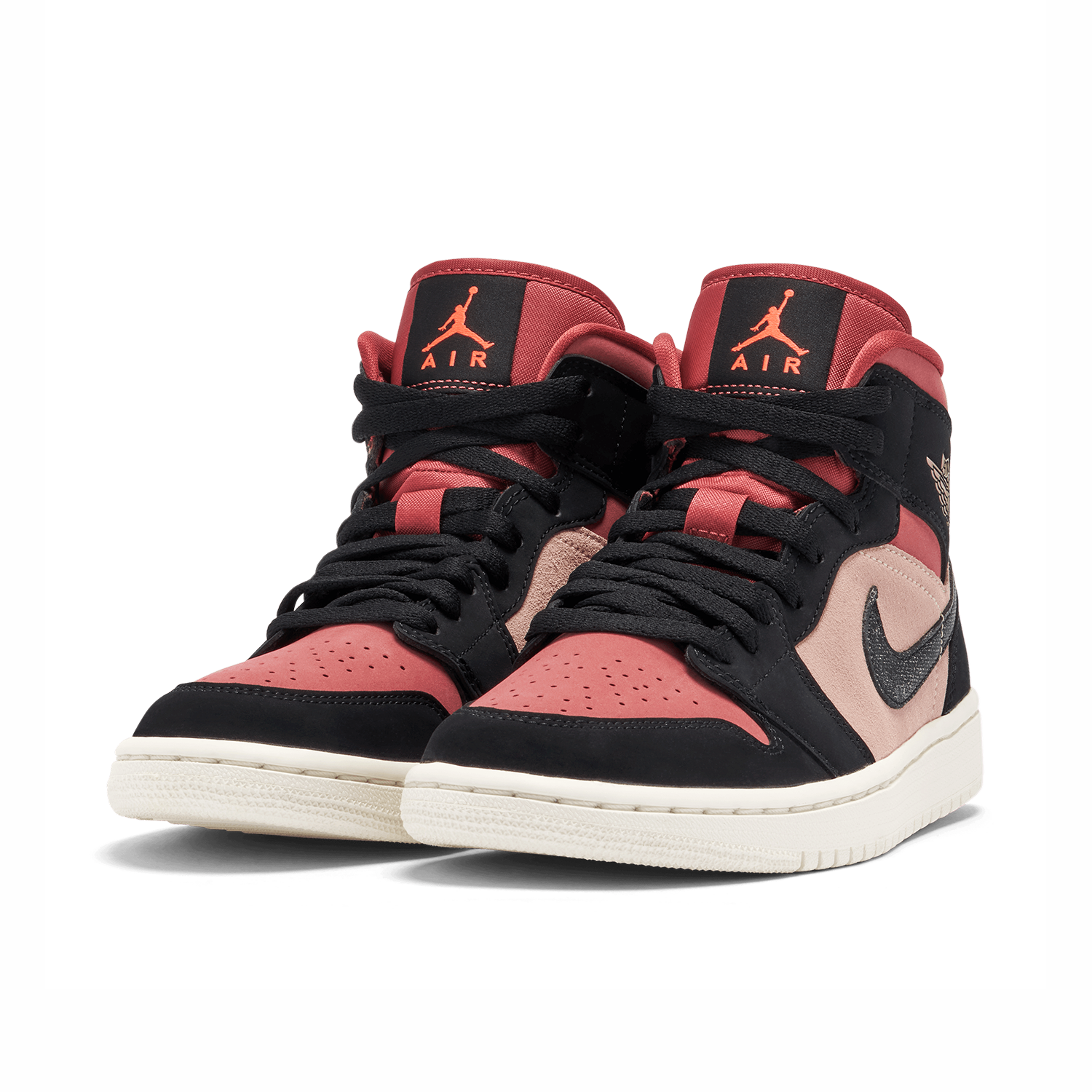 Air Jordan 1 Mid Burgundy Dusty Pink Womens