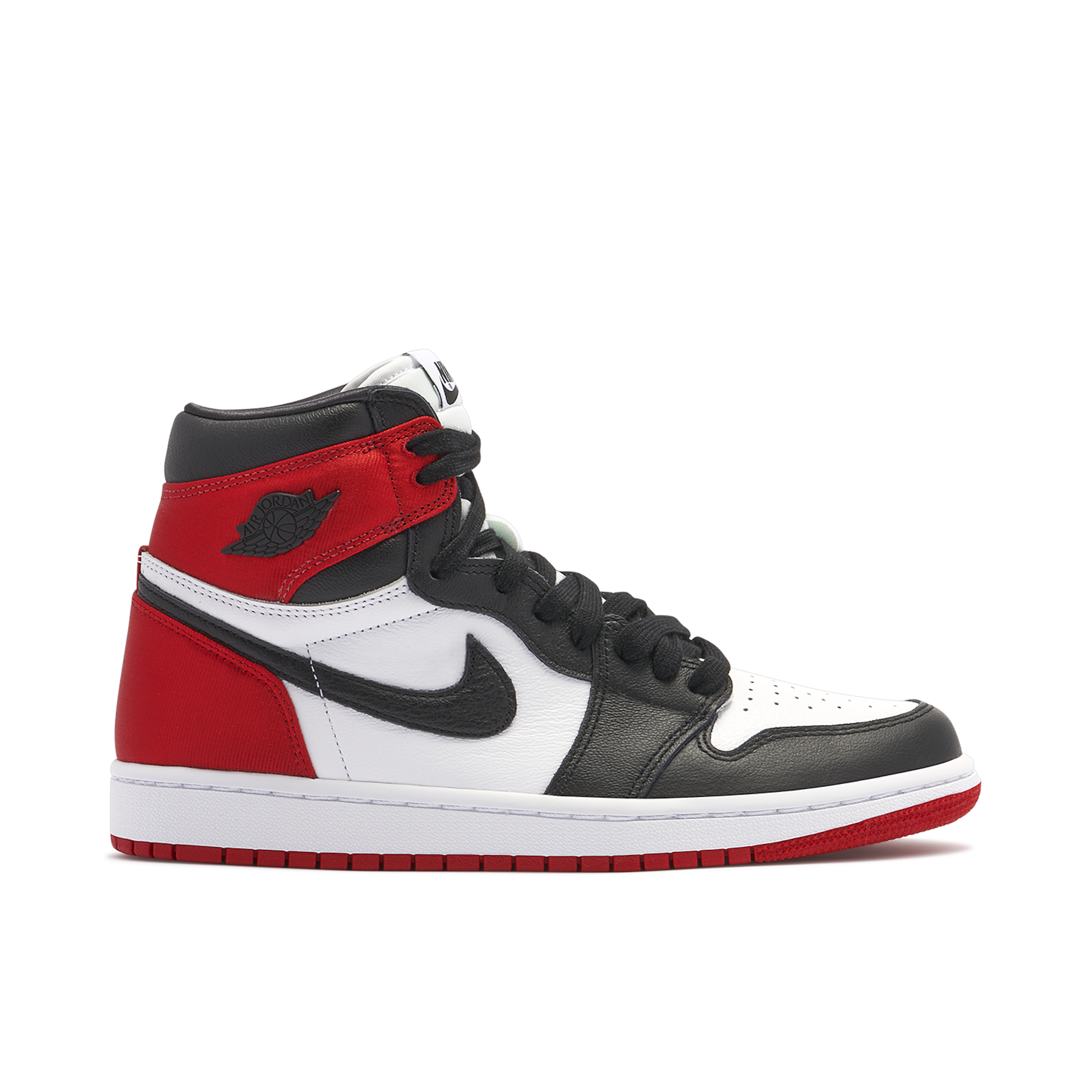 Air Jordan 1 Satin Black Toe Femme