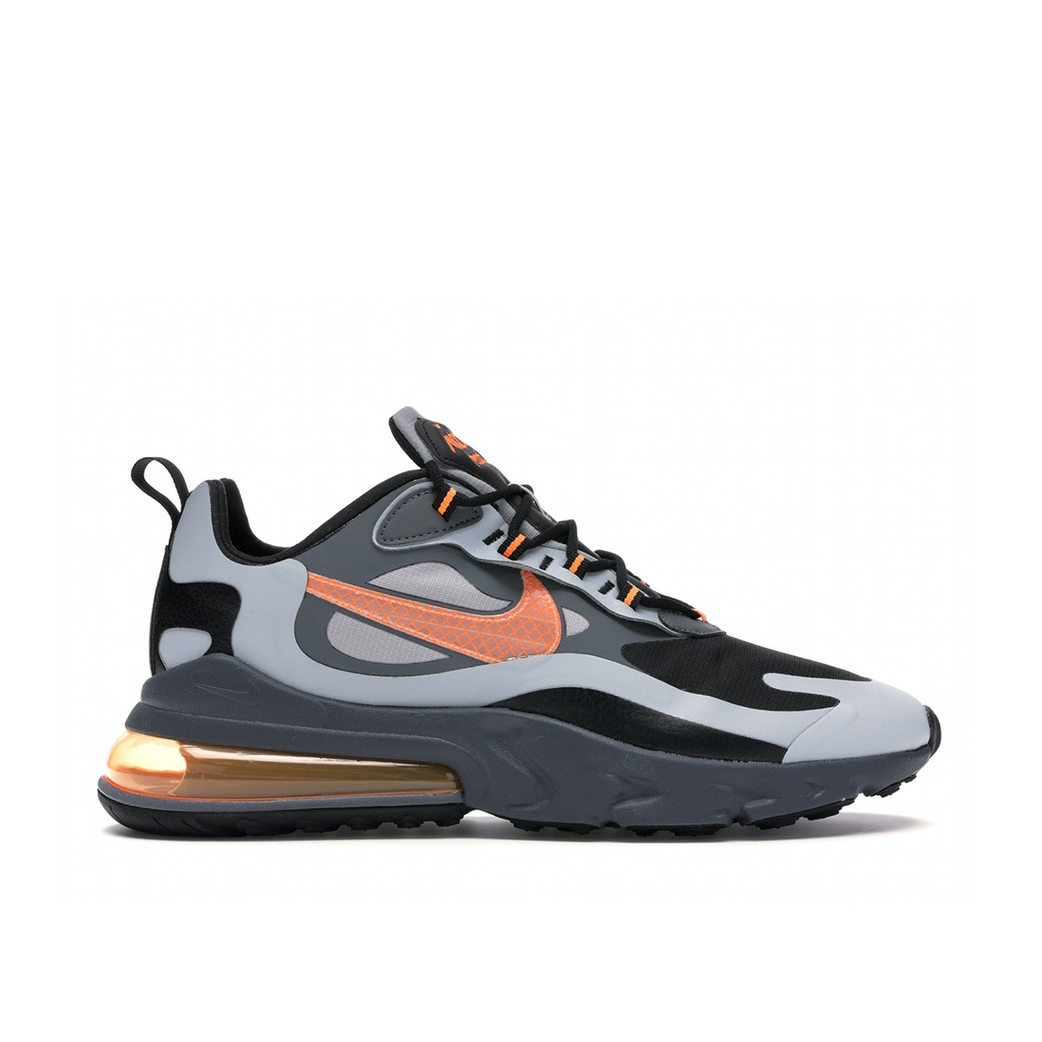 Nike Air Max 270 React Winter Wolf Grey Orange CD2049 006 Laced