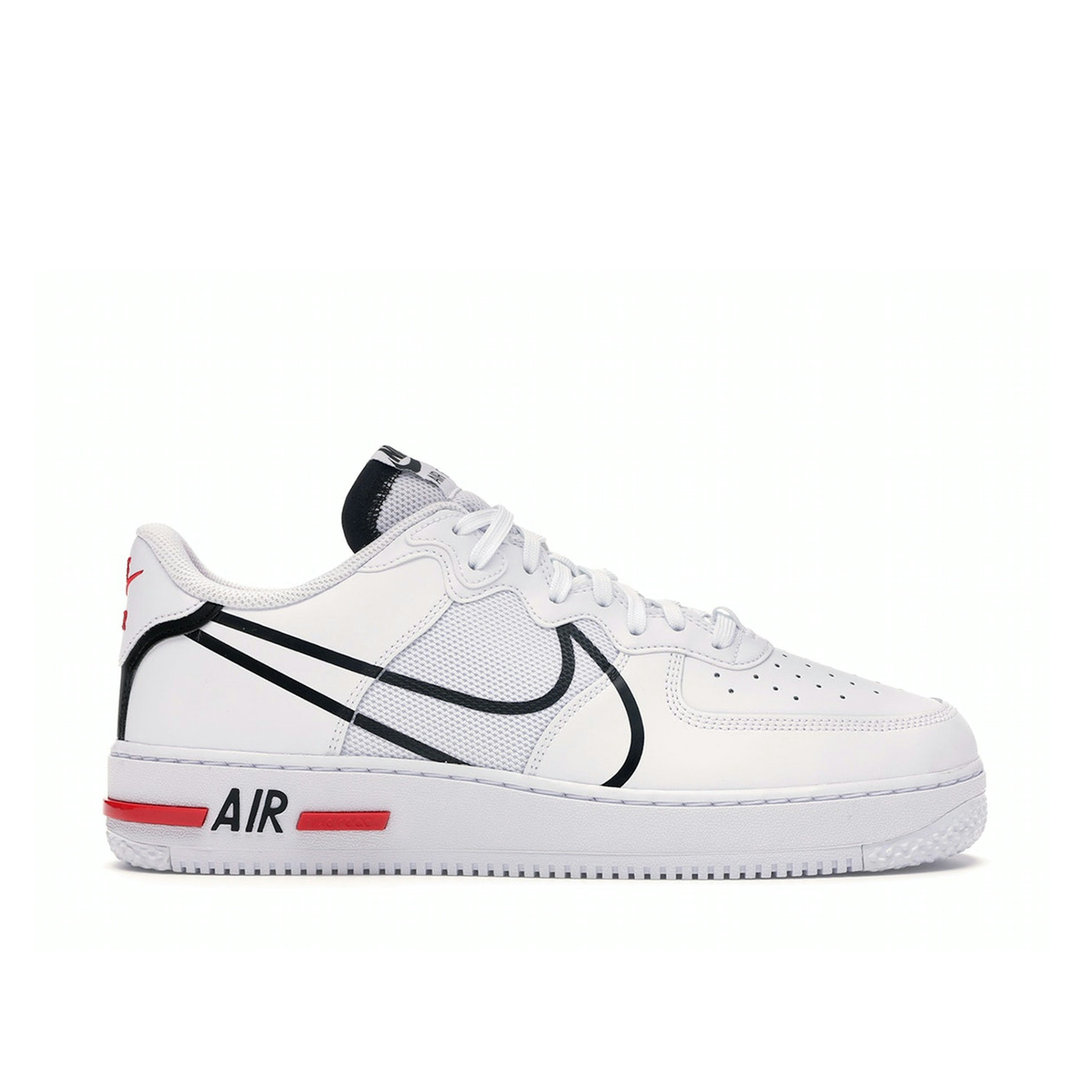 Nike Air Force 1 Low React White Black Red