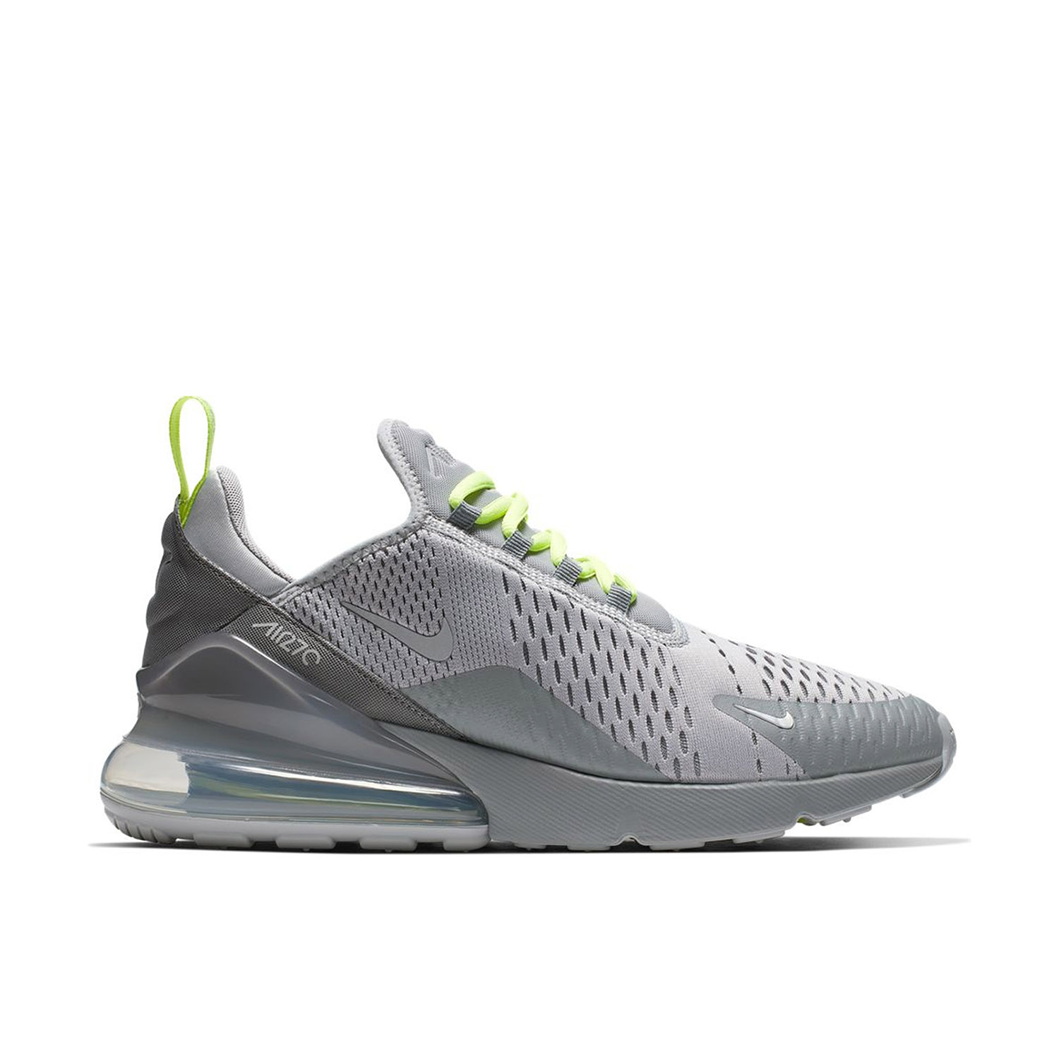 NIke Air Max 270 Wolf Grey Volt CD7337 001 Laced