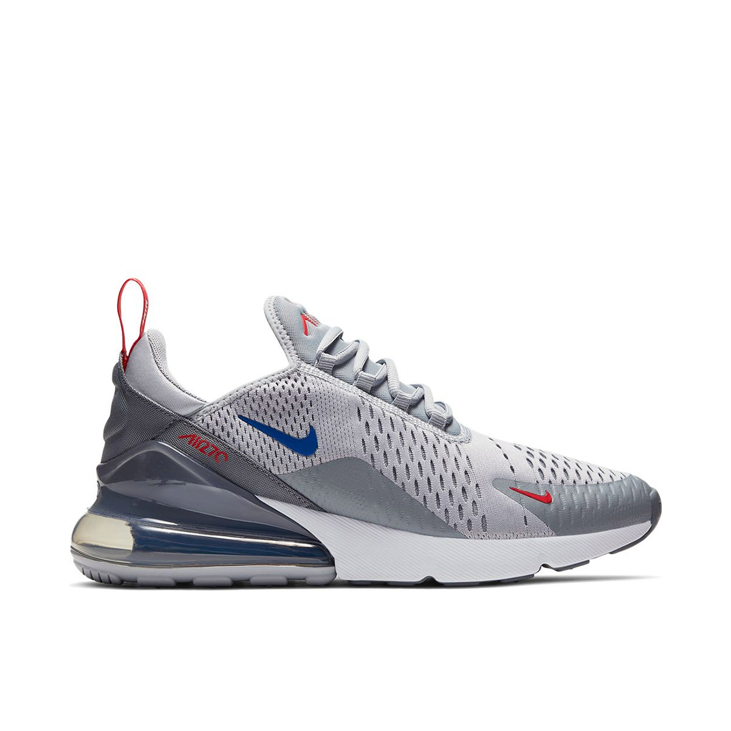 Nike air 270 grey and red best sale