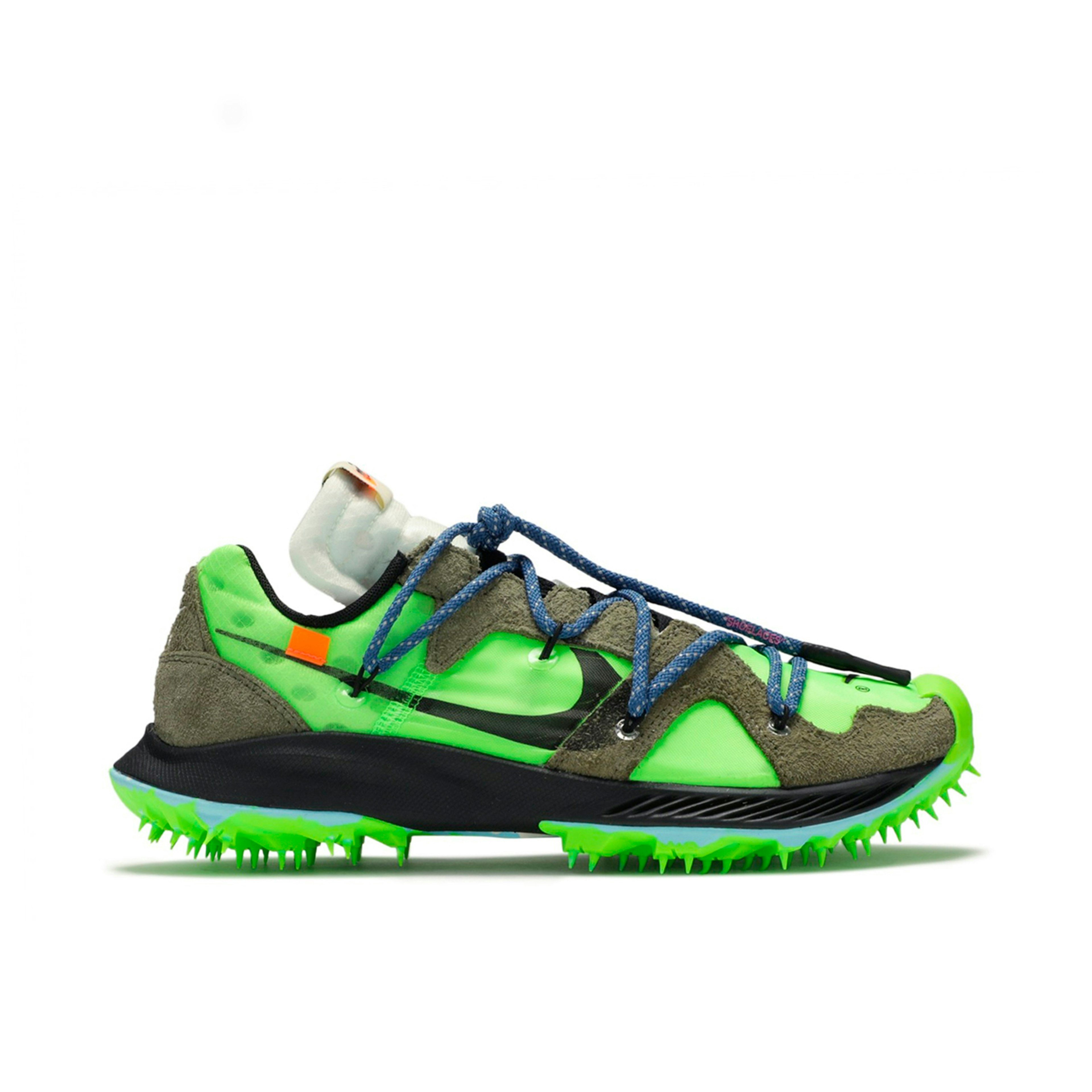 Off-White X Nike Zoom Terra Kiger 5 Electric Green