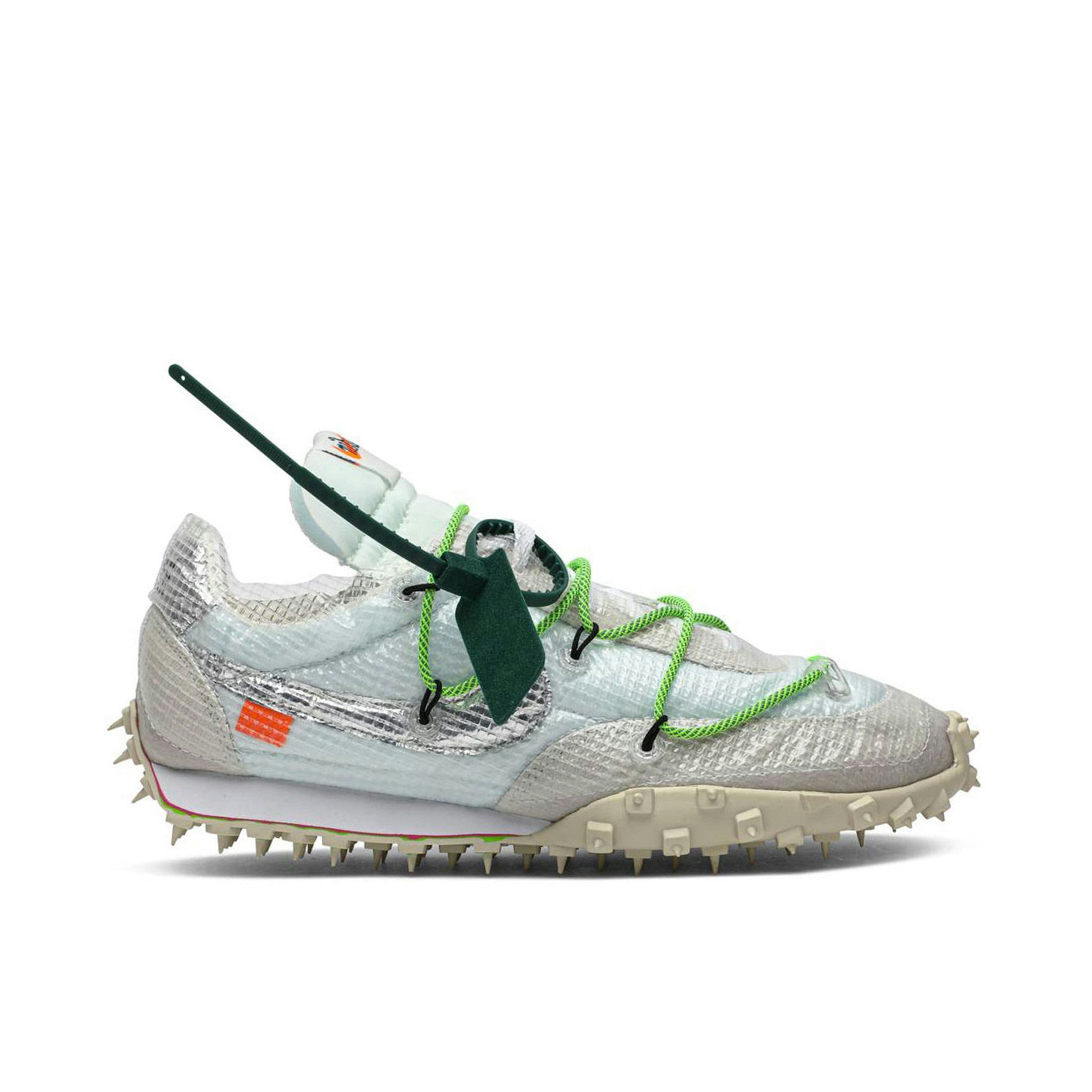 Off-White x Nike Waffle Racer 'Electric Green'