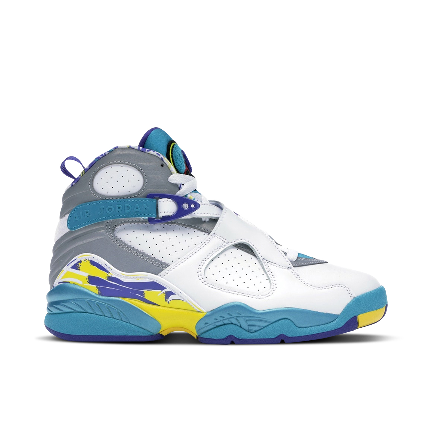 Air Jordan 8 Retro White Aqua Femme