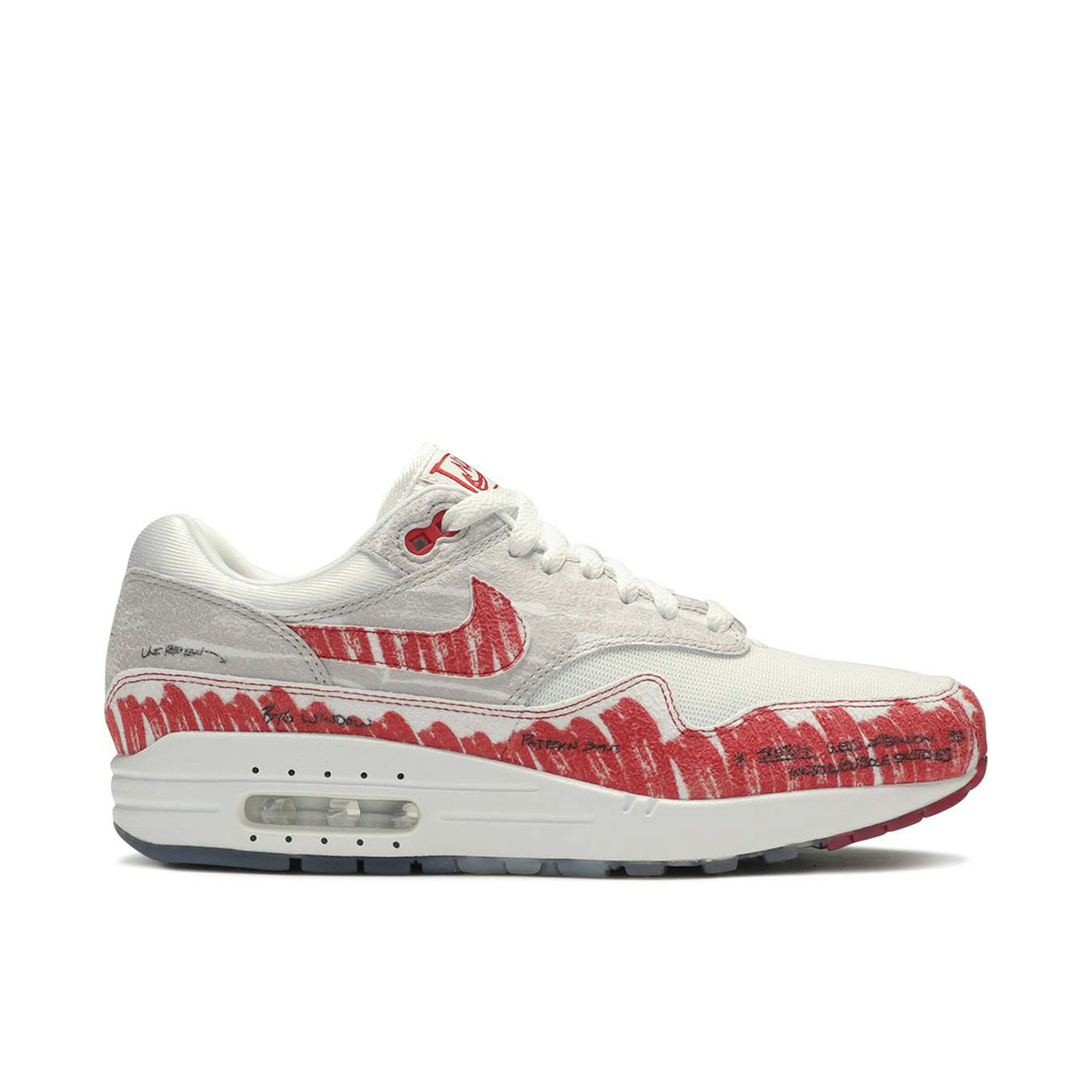 nike Women Air Max 1 Sketch University Red