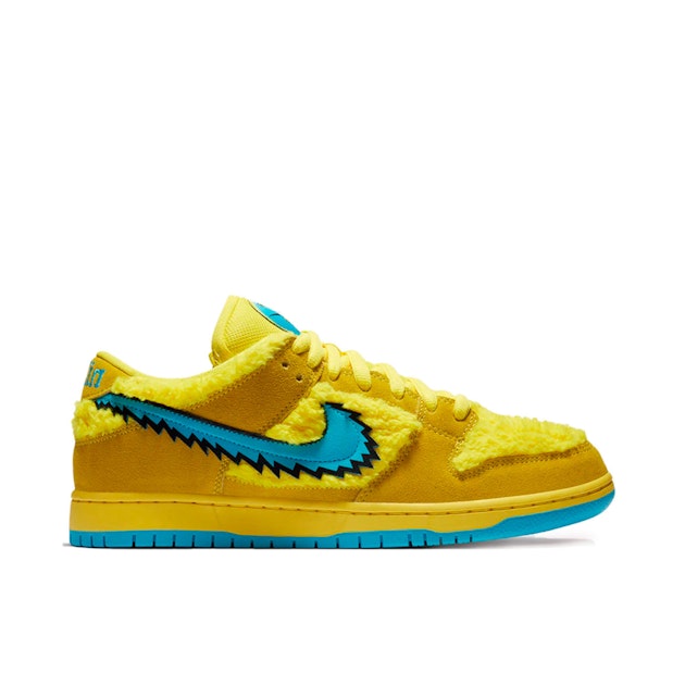 Grateful Dead x Dunk Low SB Yellow Bear CJ5378-700 Laced