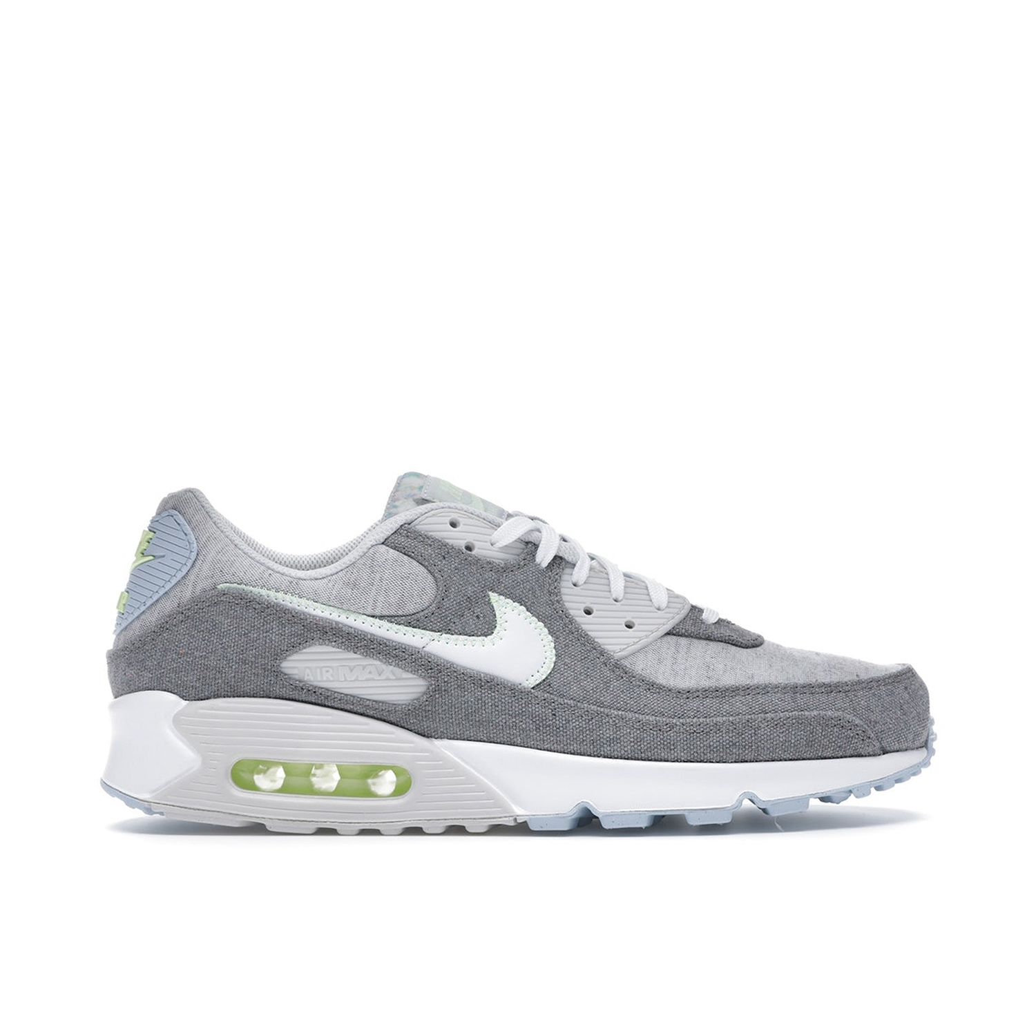 Nike Air Max 90 Recycled Canvas Grey CK6467 001 Laced