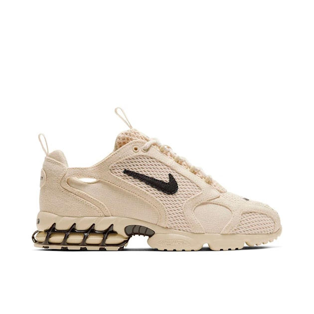 Stussy x Nike Air Zoom Spiridon Cage Fossil CQ5486-200 Laced