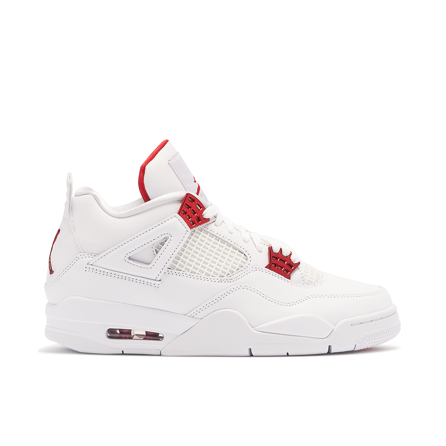 Air Jordan 4 Metallic Pack White Red