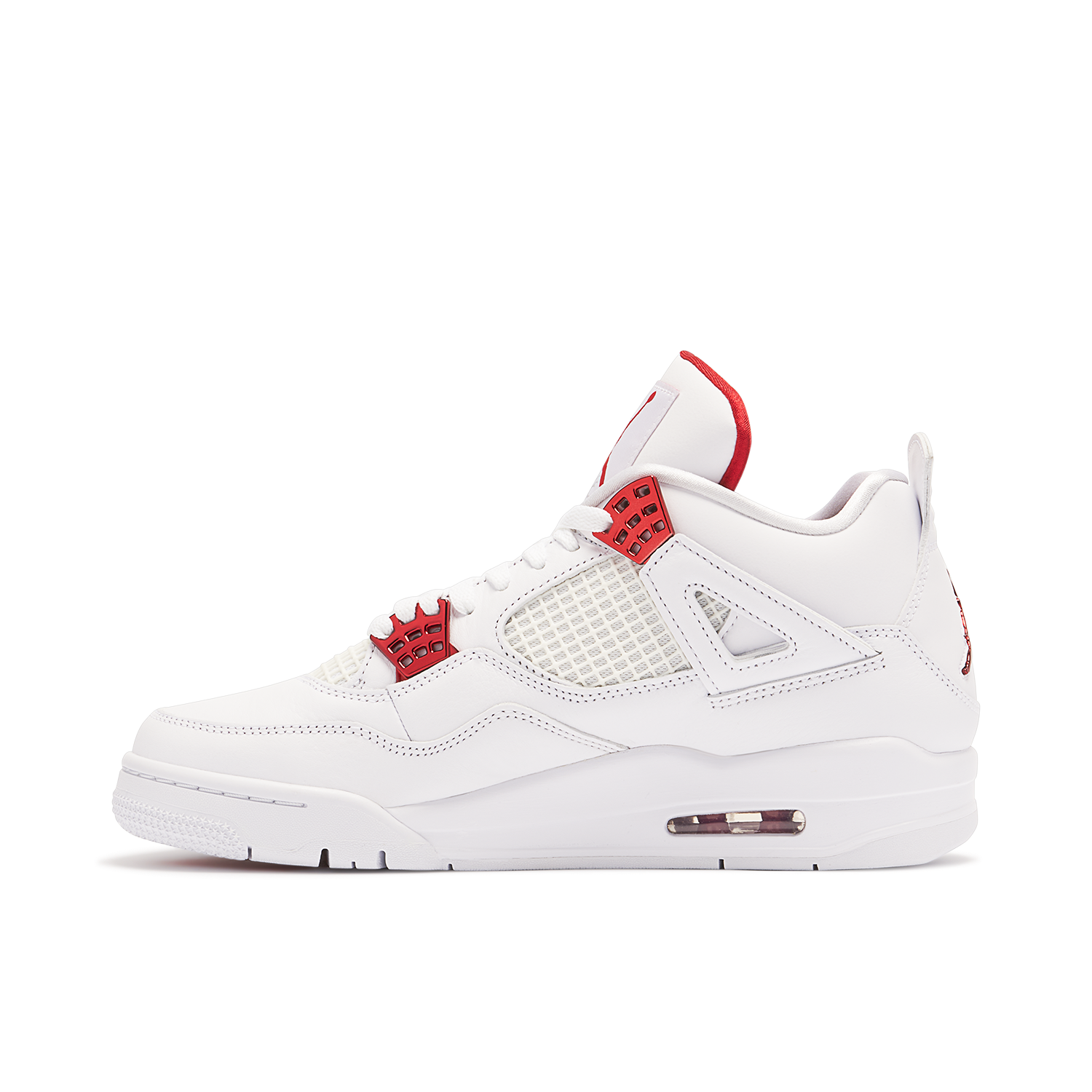 Air Jordan 4 Metallic Pack White Red