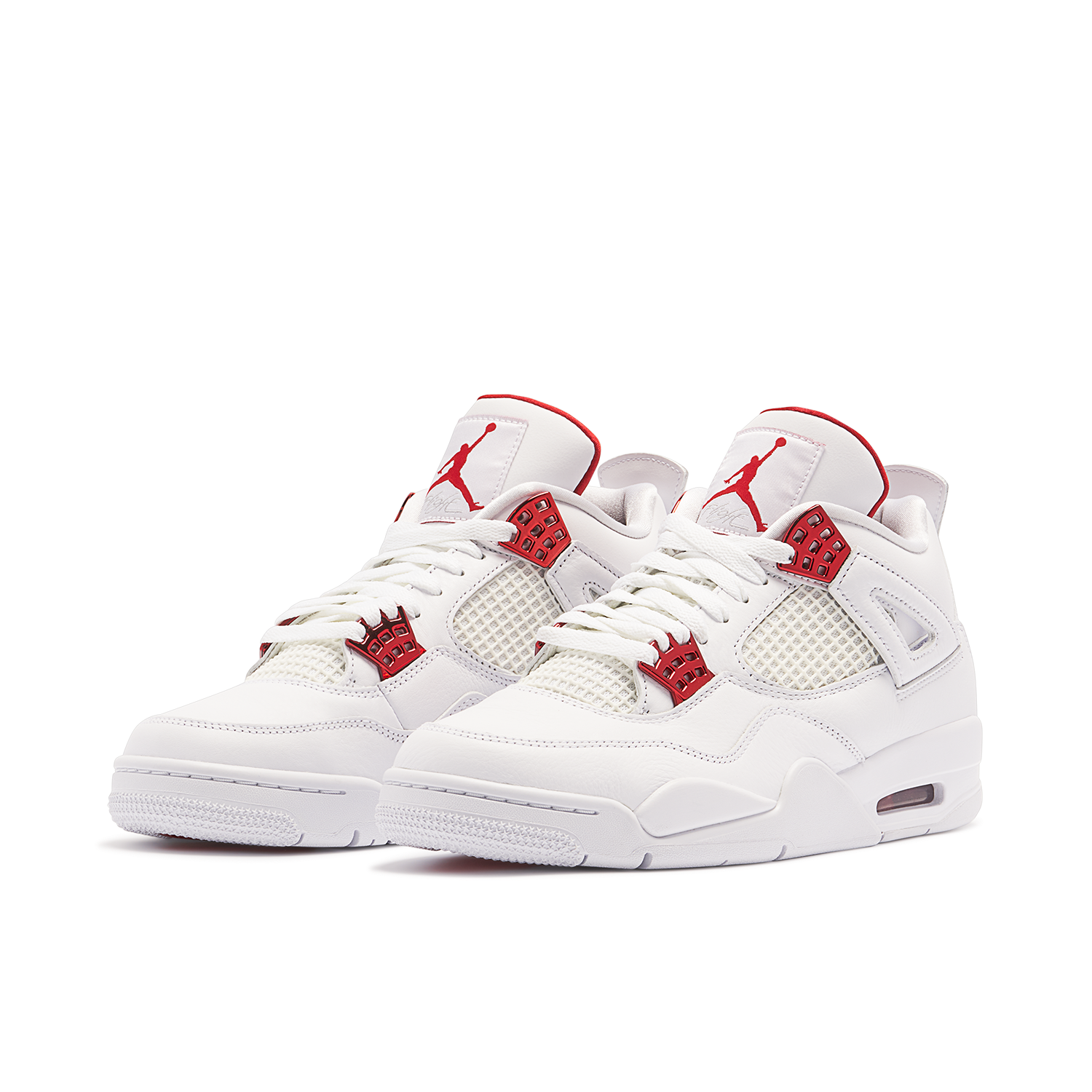 Air Jordan 4 Metallic Pack White Red