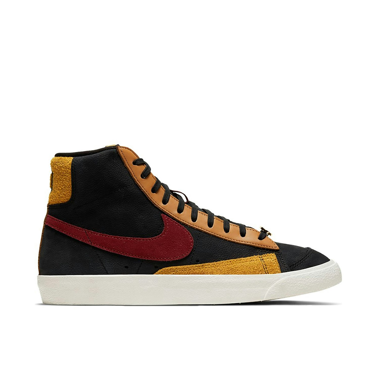 Nike Blazer Mid Black Red University Gold Femme