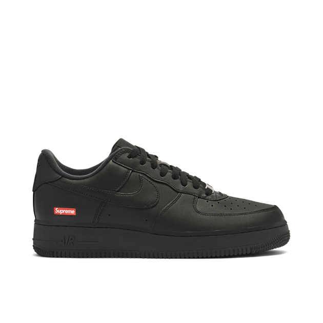 Nike Air Force 1 Low Supreme Black CU9225 001 Laced