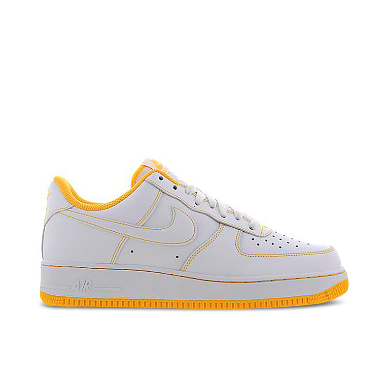 Nike yellow air force one best sale