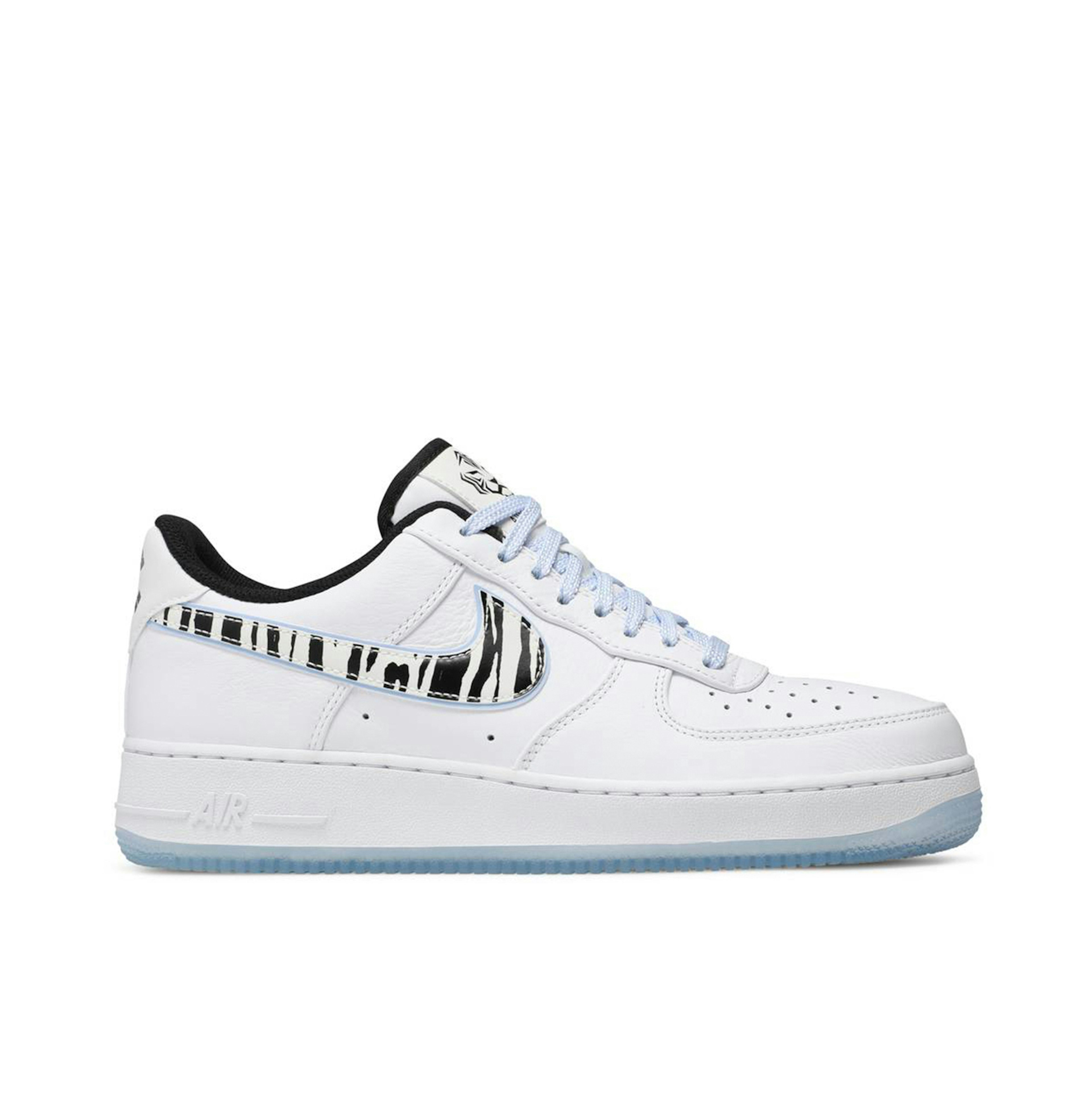 Nike womens air force 1 low iridescent swoosh triple whit